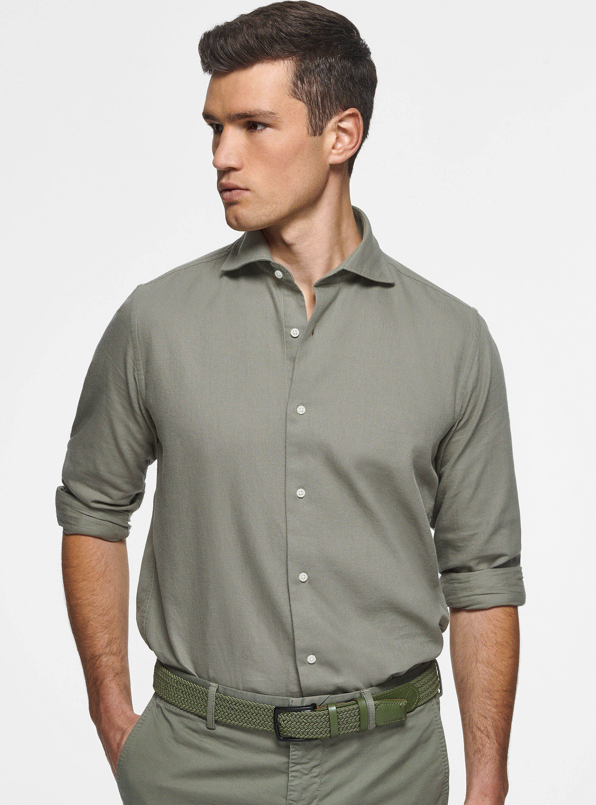 Camisa de gasa de algodon