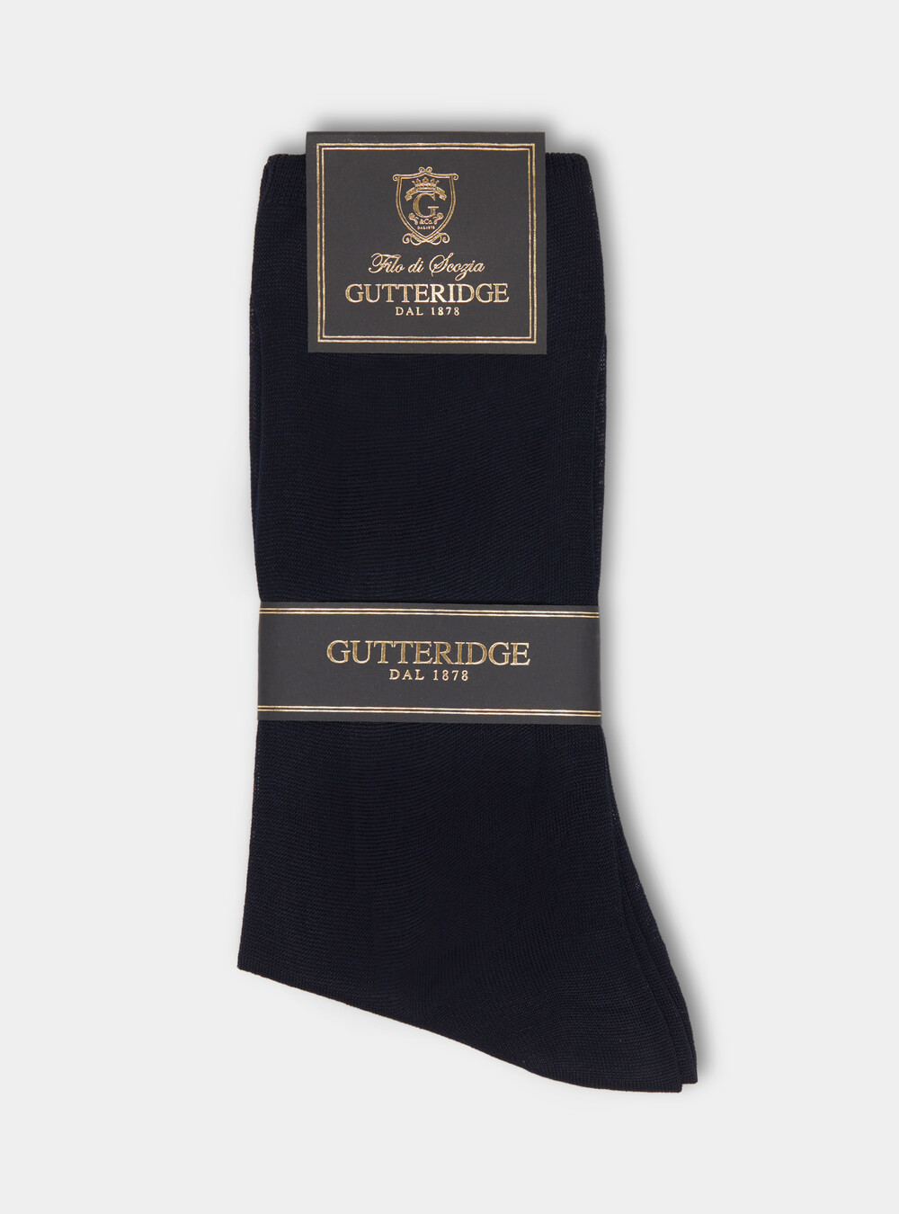 Calze lunghe in filo di Scozia, BLU NAVY Calze lunghe in filo di Scozia