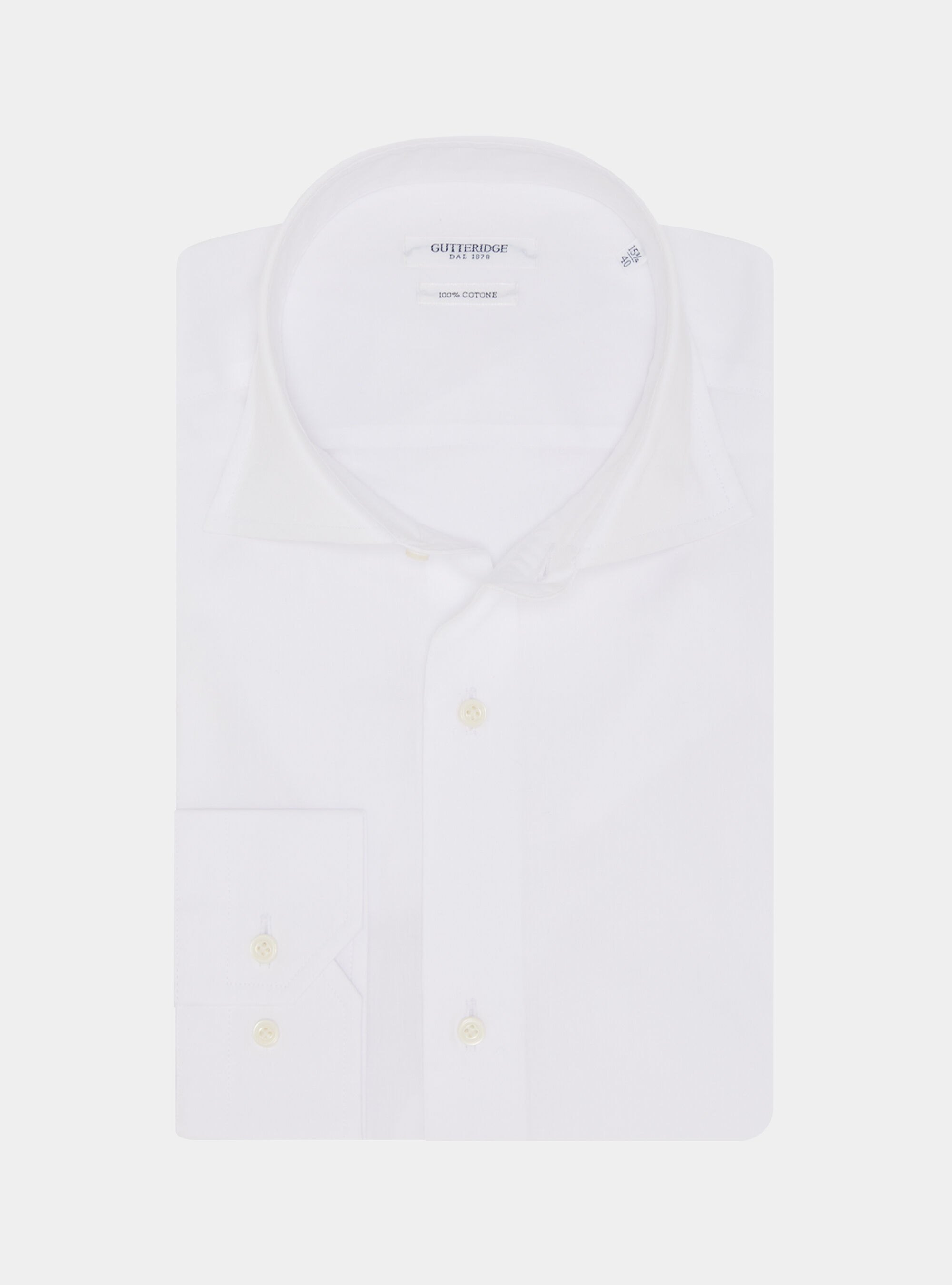 Cotton shirt fil a fil, WHITE