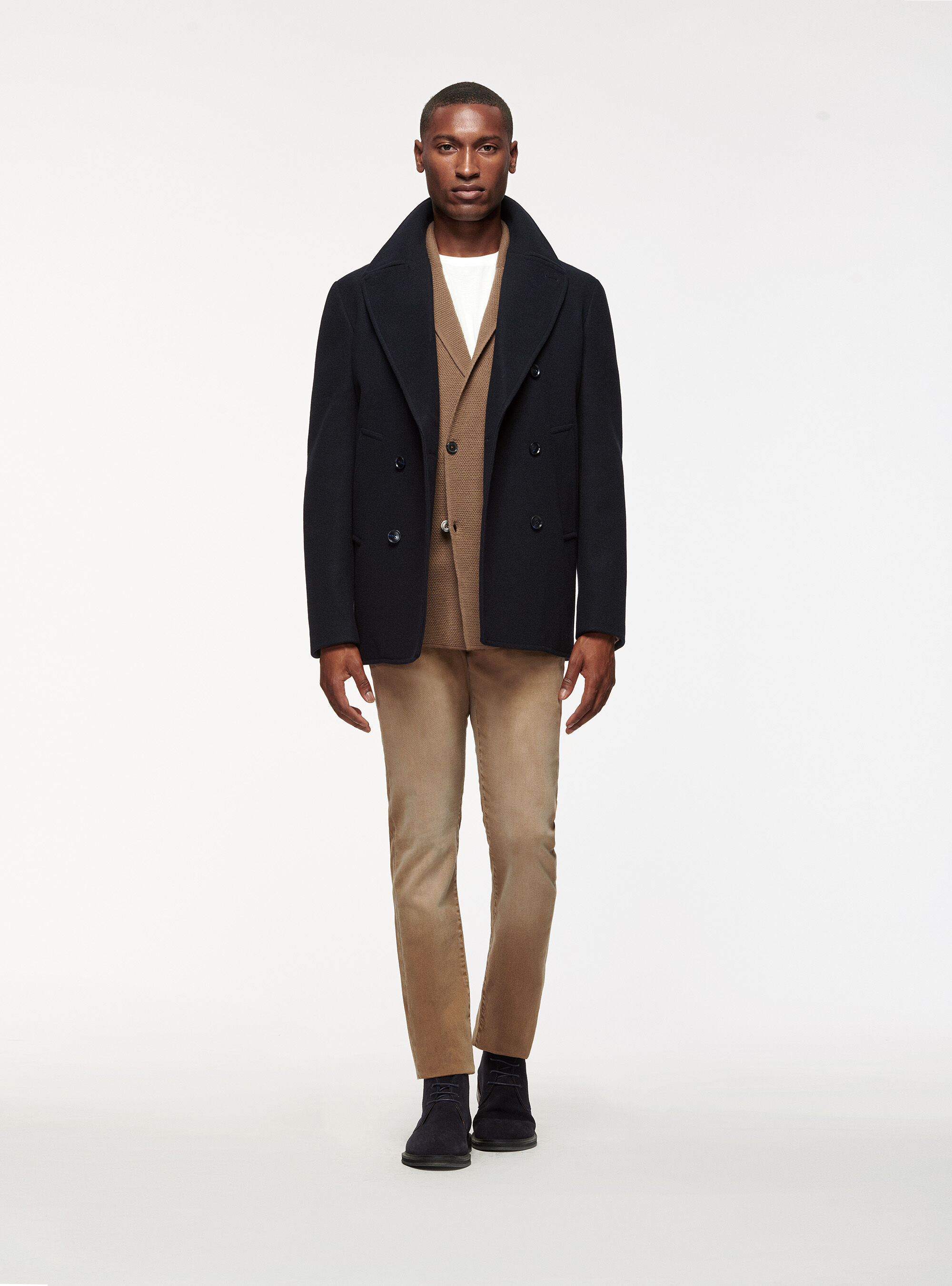 Merino wool coat mens shop