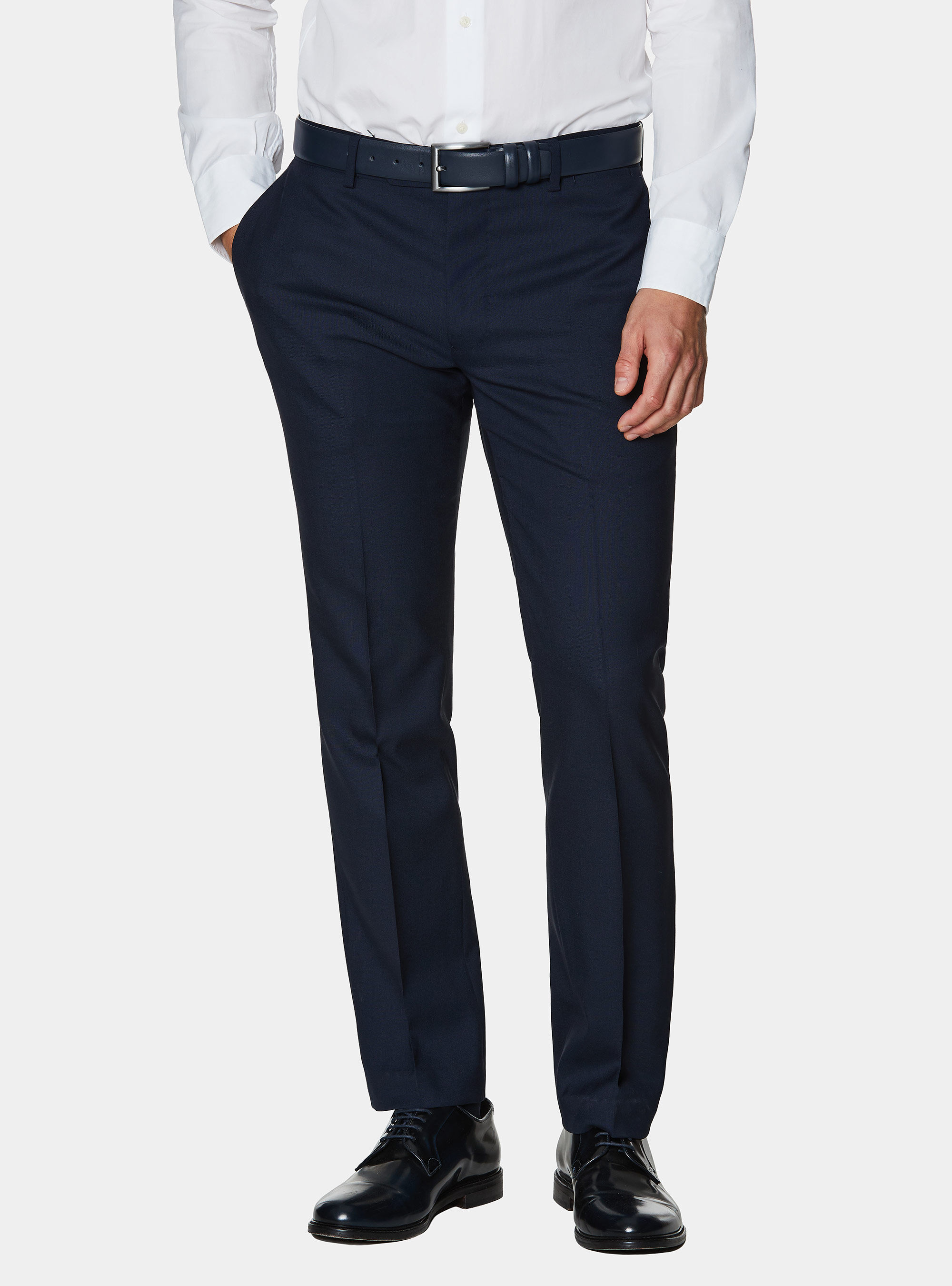 Pantaloni abito in pura lana Vitale Barberis Canonico, NAVY