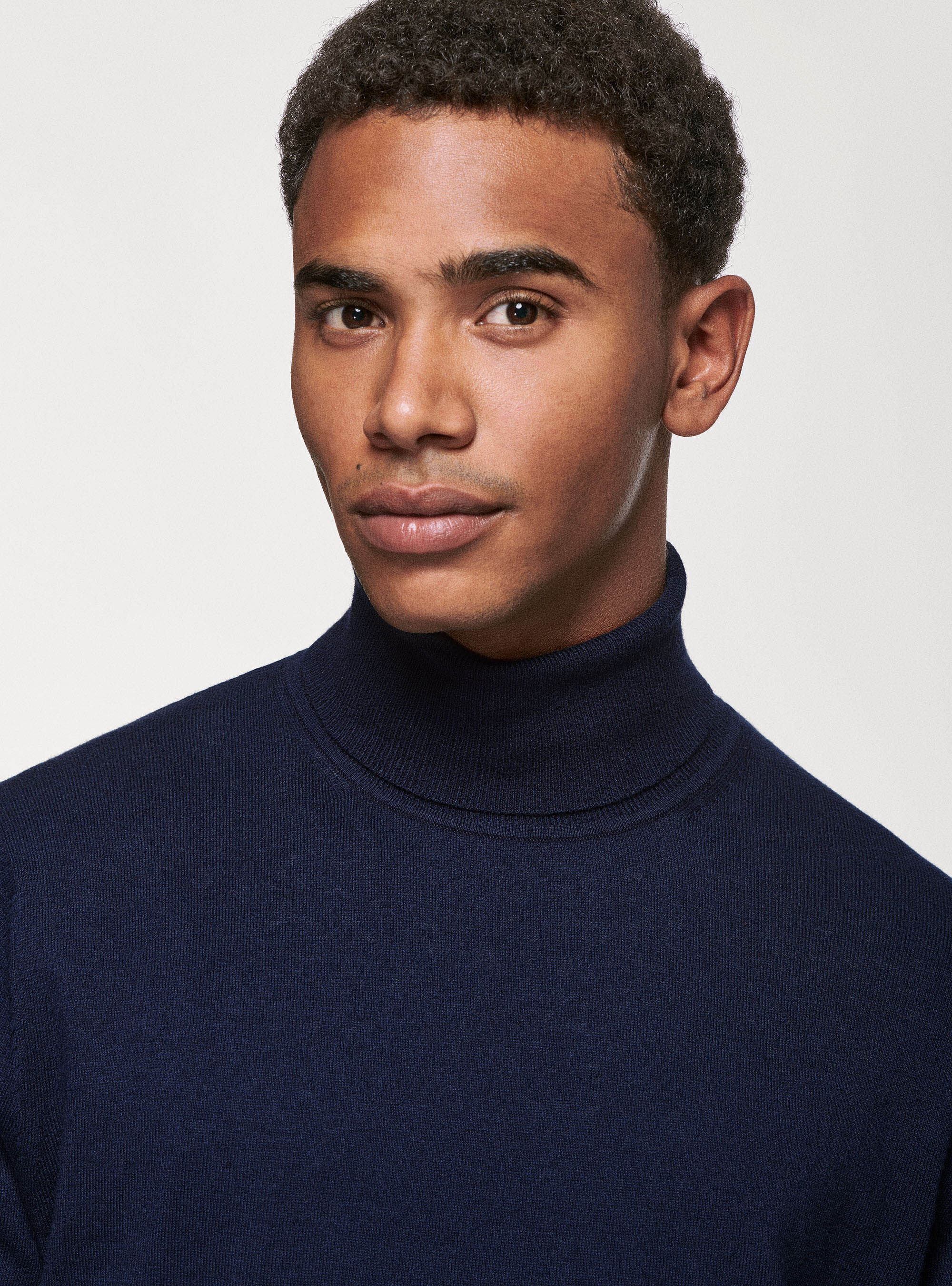 Silk and cashmere cotton turtleneck GutteridgeEU Men s Sweaters