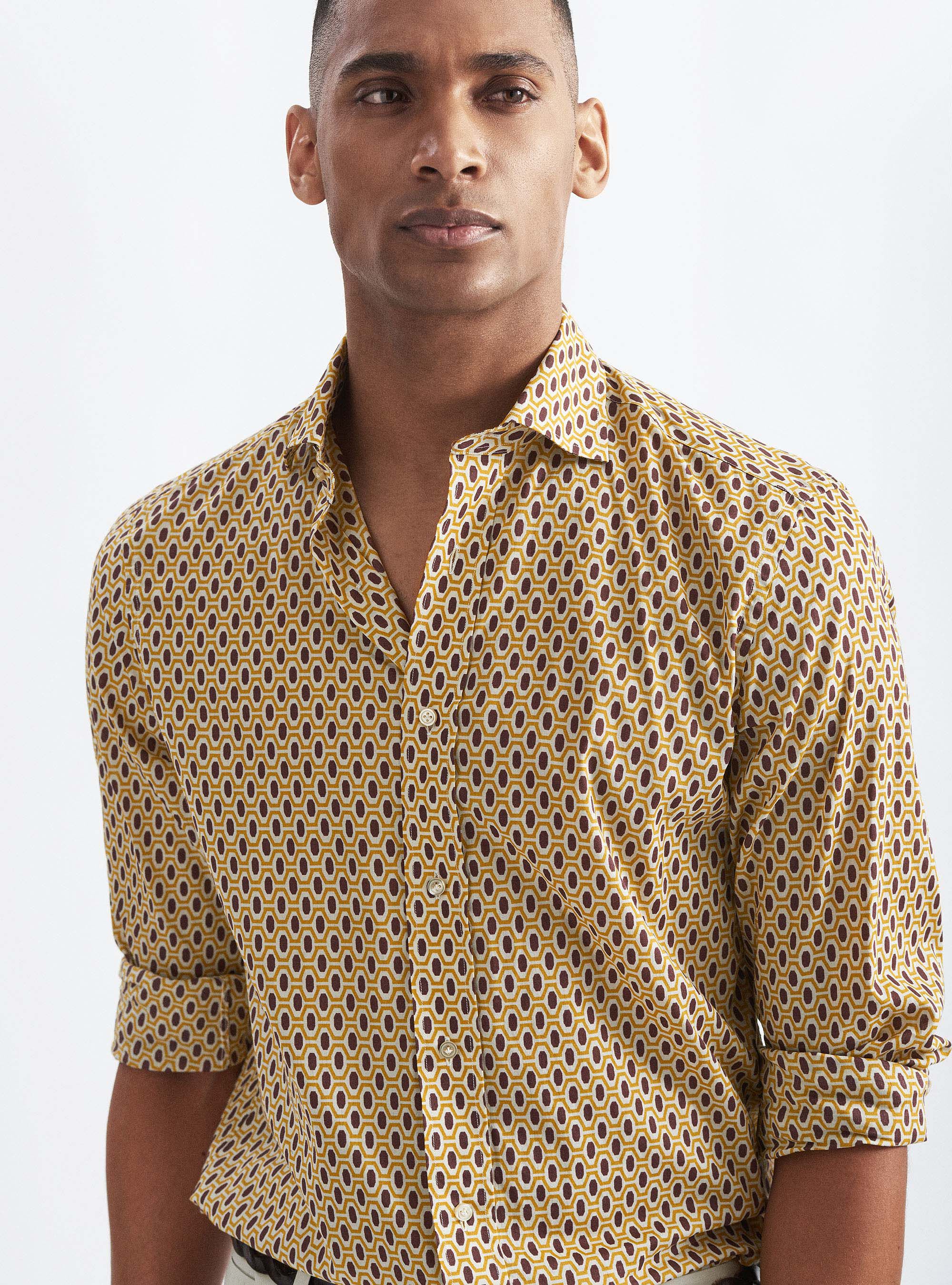 Fancy cotton shirt clearance