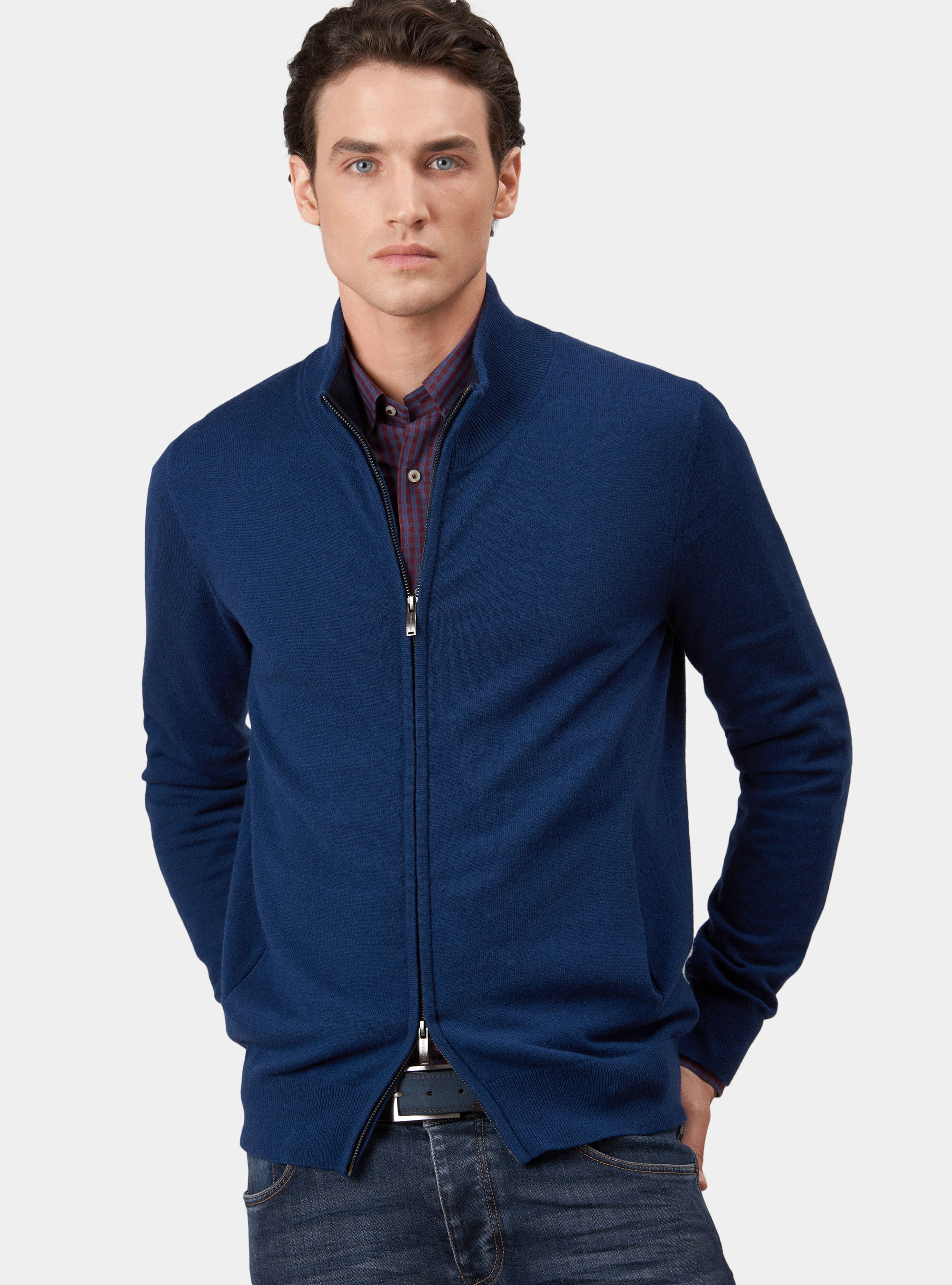 cardigan with zipper