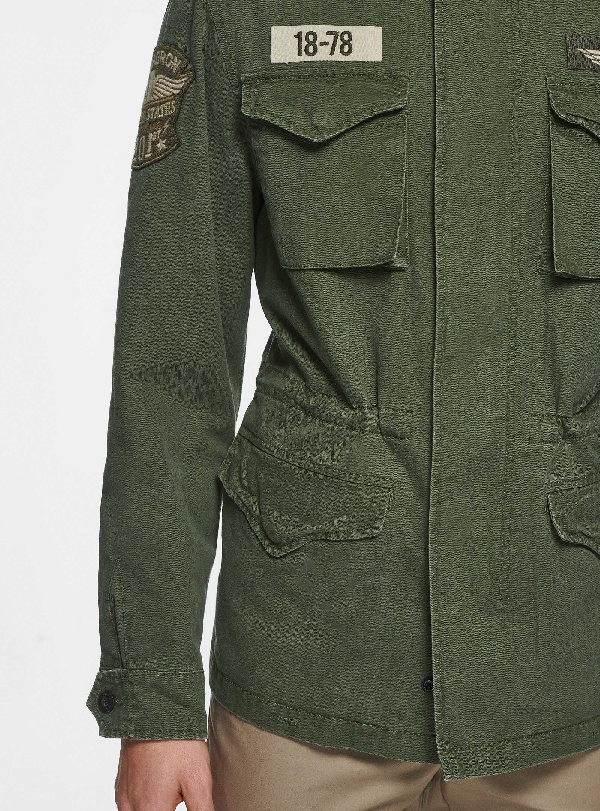 Sahariana militar hombre cheap