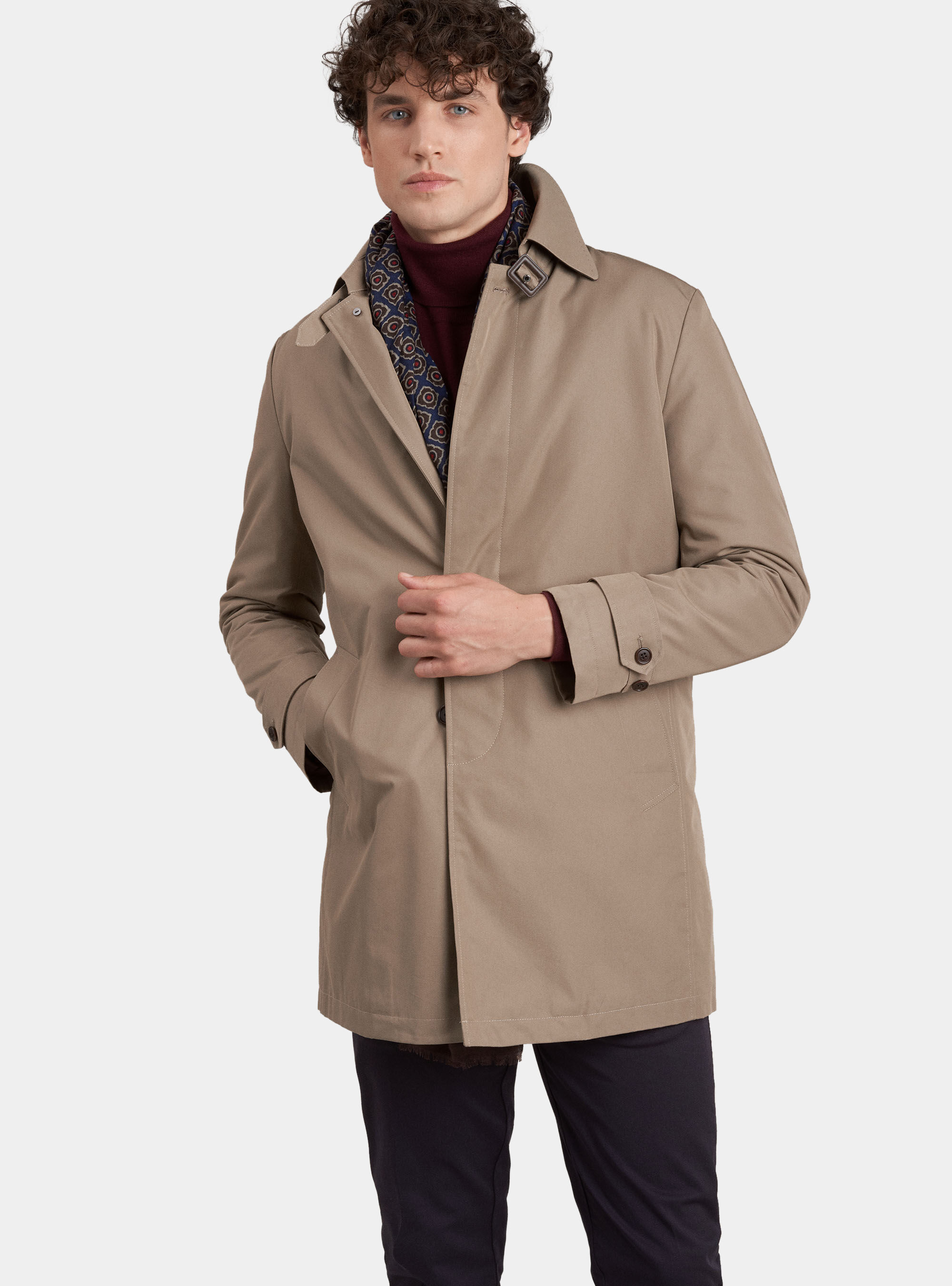 Impermeabile monopetto con bottoni Gutteridge Uomo Abbigliamento Cappotti e giubbotti Soprabiti Impermeabili 