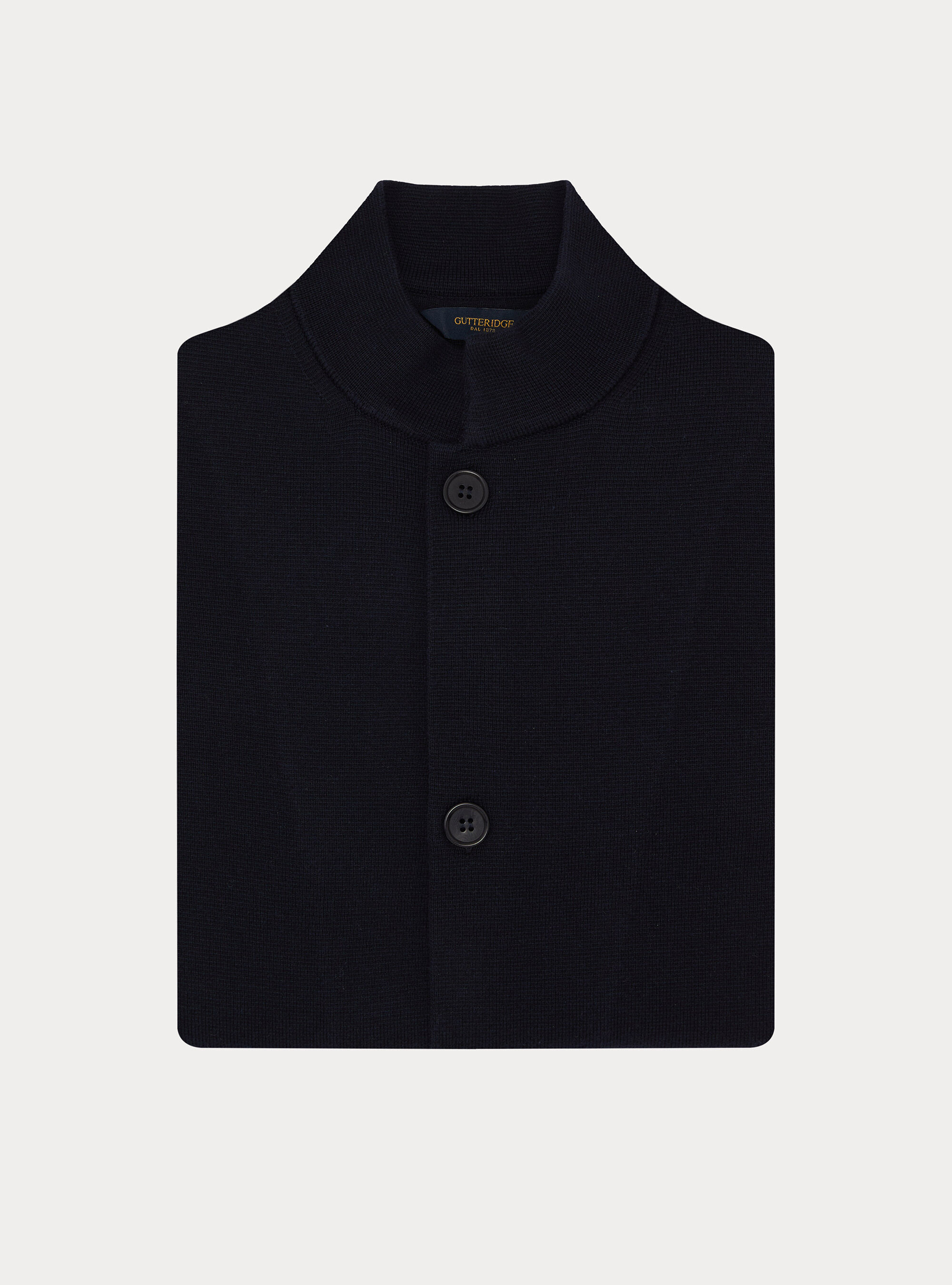 Cardigan coreano in maglia misto cotone, BLU NAVY