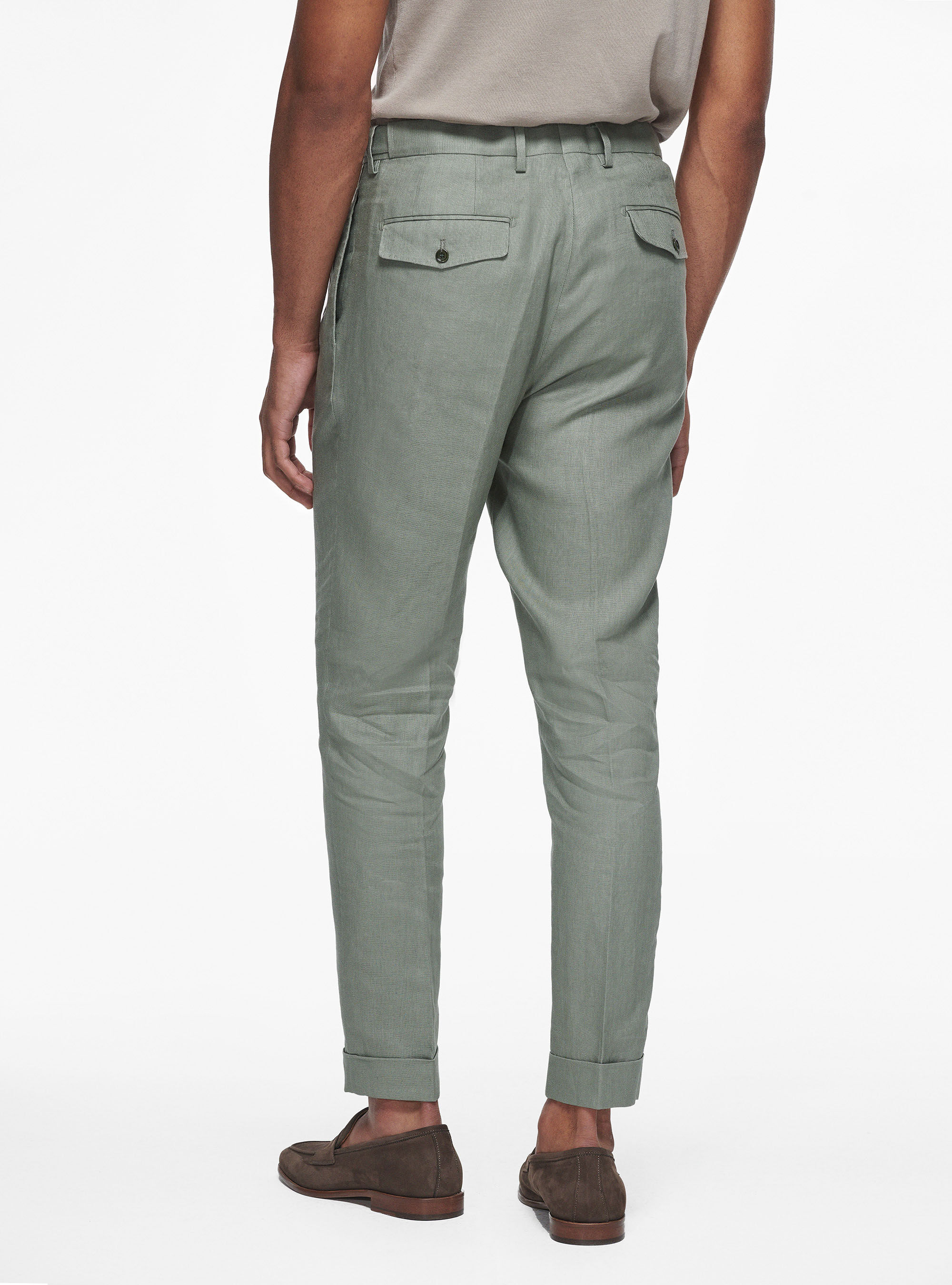 FACADE PATTERN ♥ Linen double pocket pants Linen double pocket pants_white - FACADE PATTERN