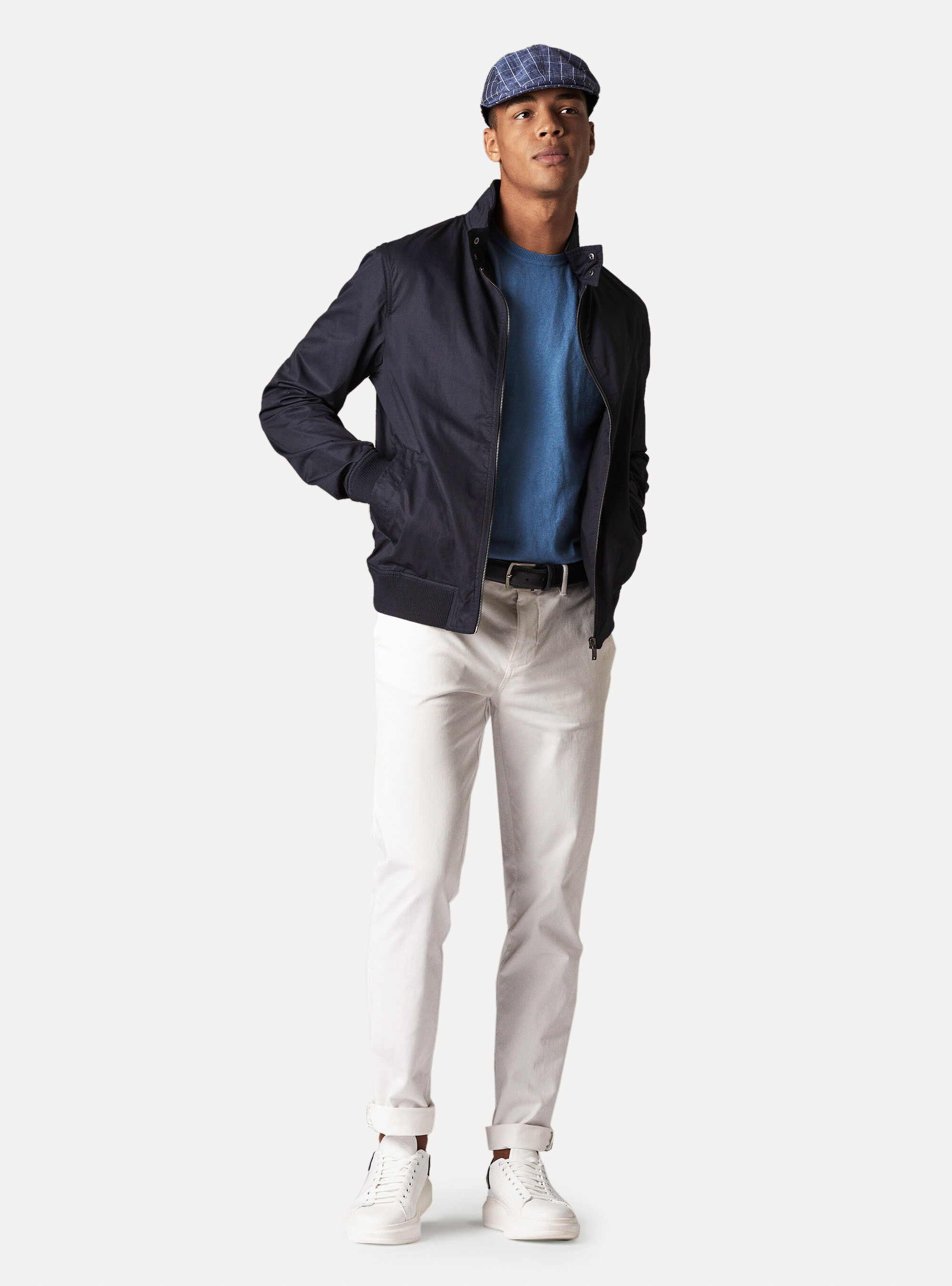 cotton twill bomber jacket