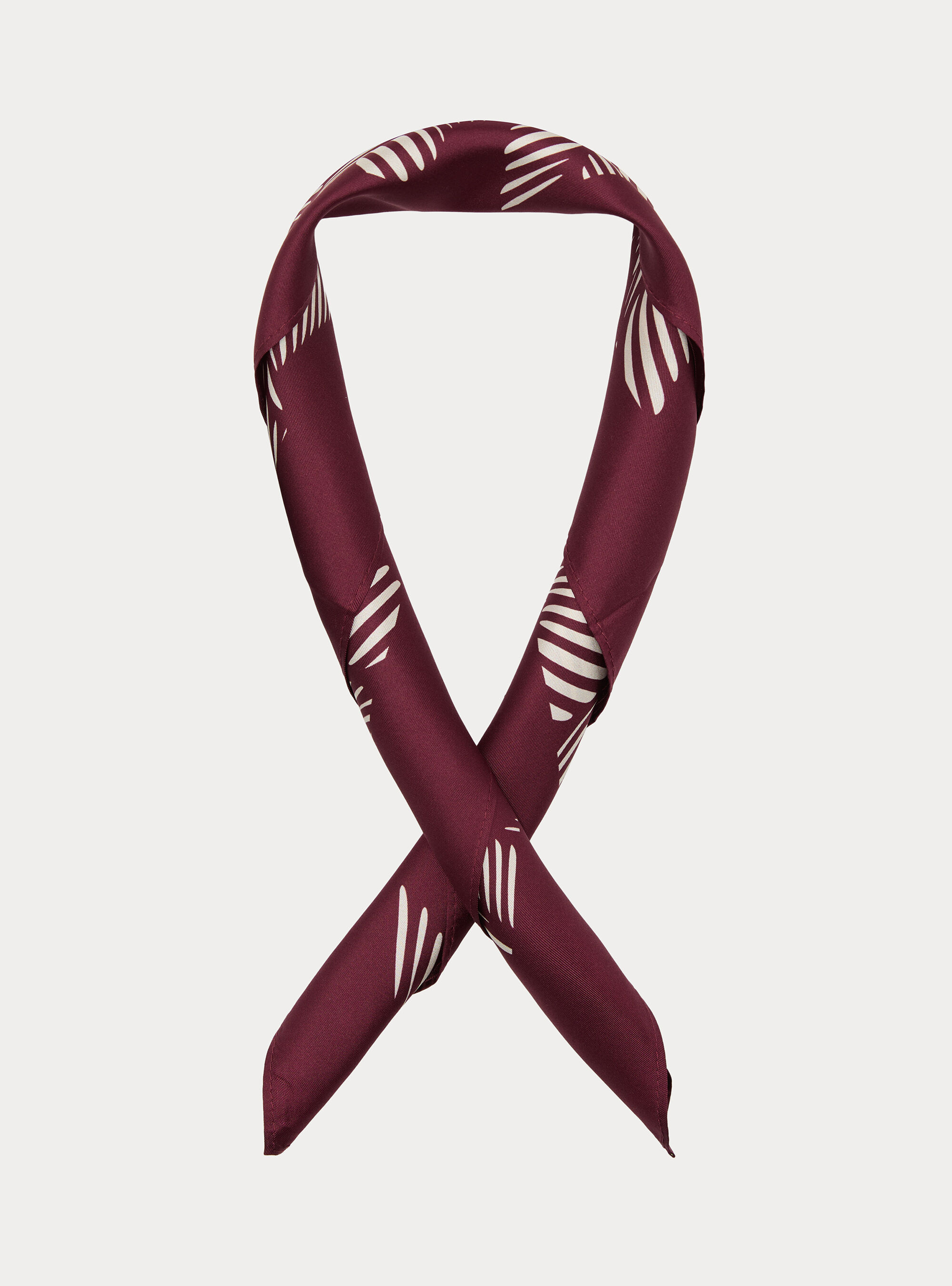 Foulard stampato in seta fantasia