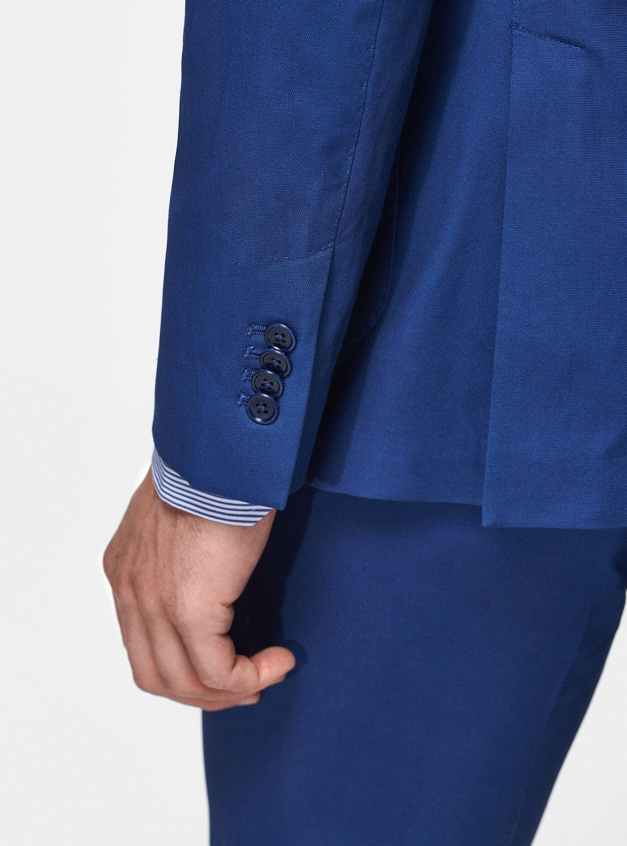 Giacca in puro cotone armaturato, BLU