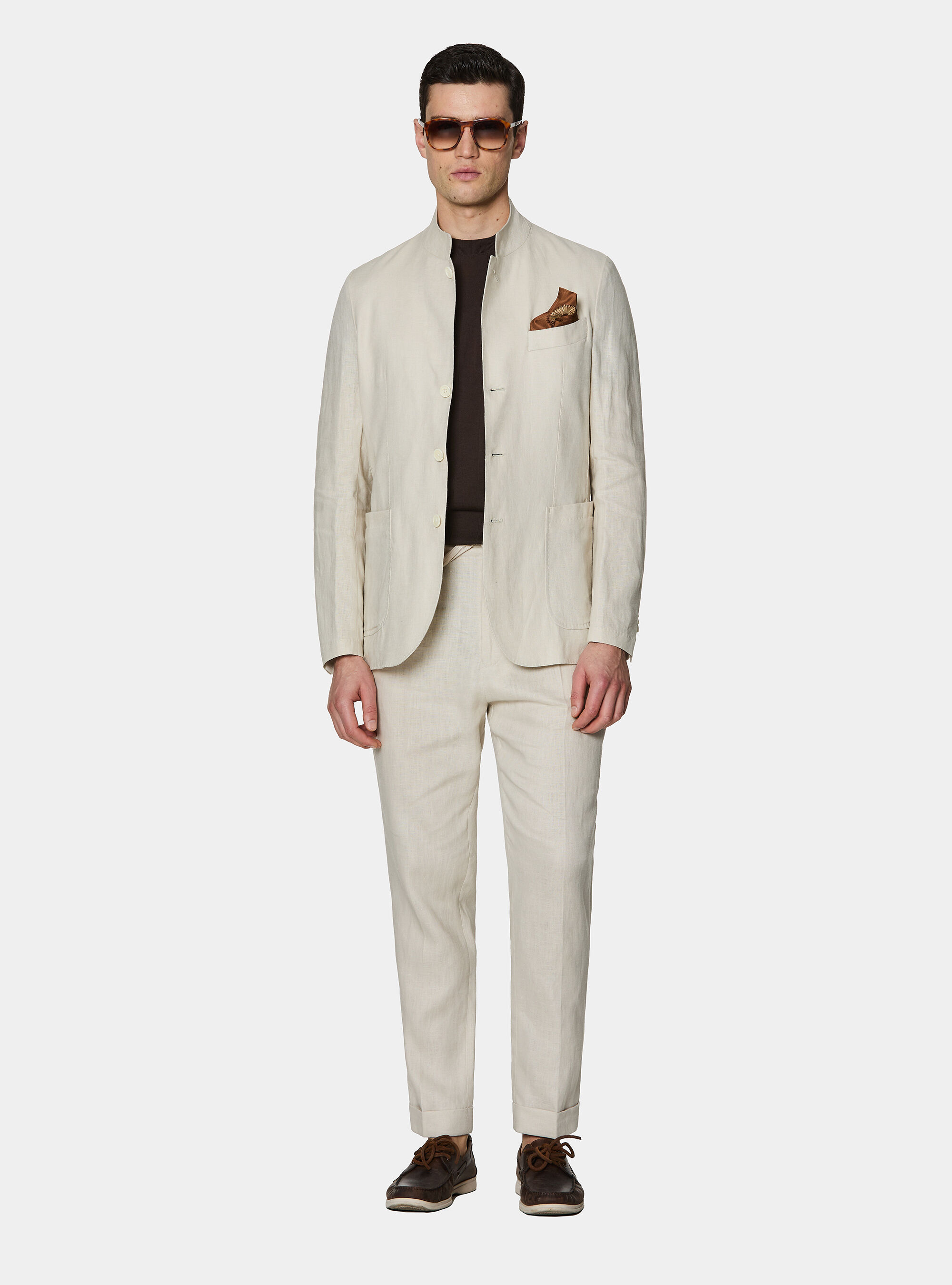 Korean blazer in pure linen