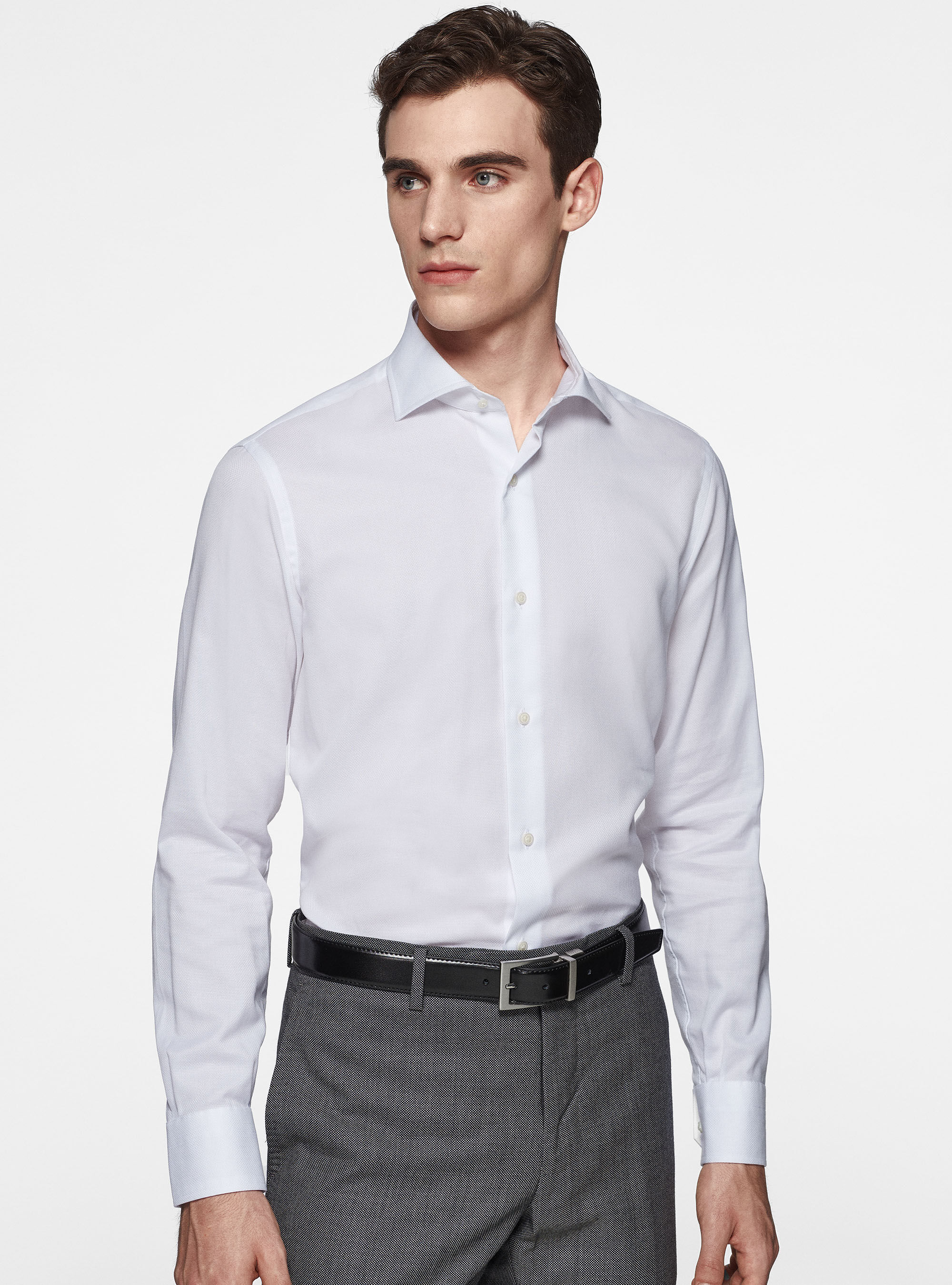 Camisa de punto de algodon Gutteridge Camisas Hombre
