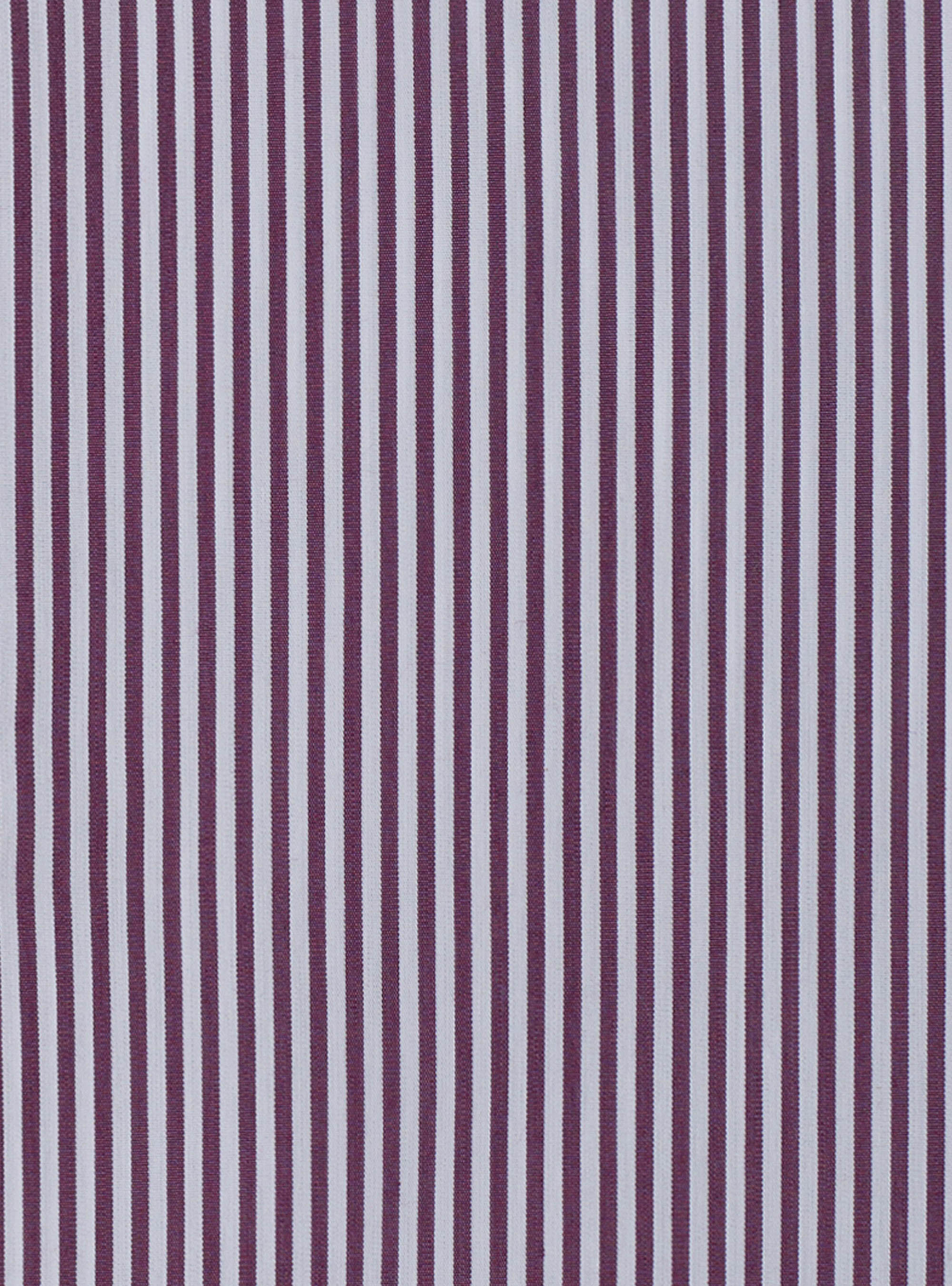 Chemise col fran&ccedil;ais semi-ouvert en popeline de coton stretch &agrave; rayures, VIOLET CLAIR