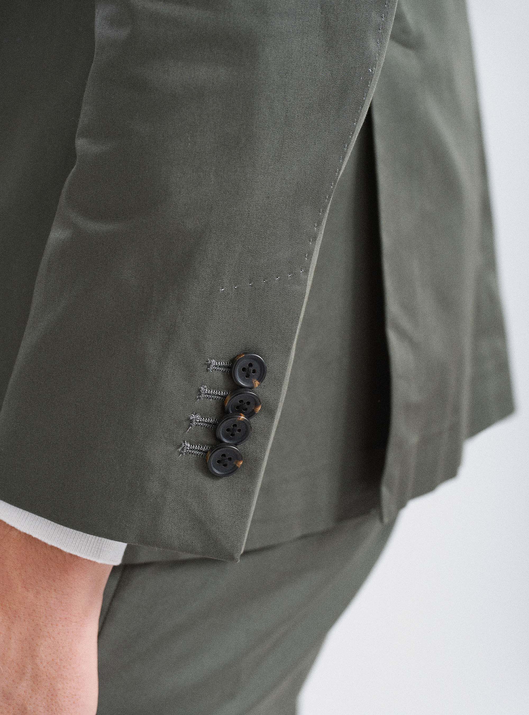 Giacca per abito in puro cotone, VERDE