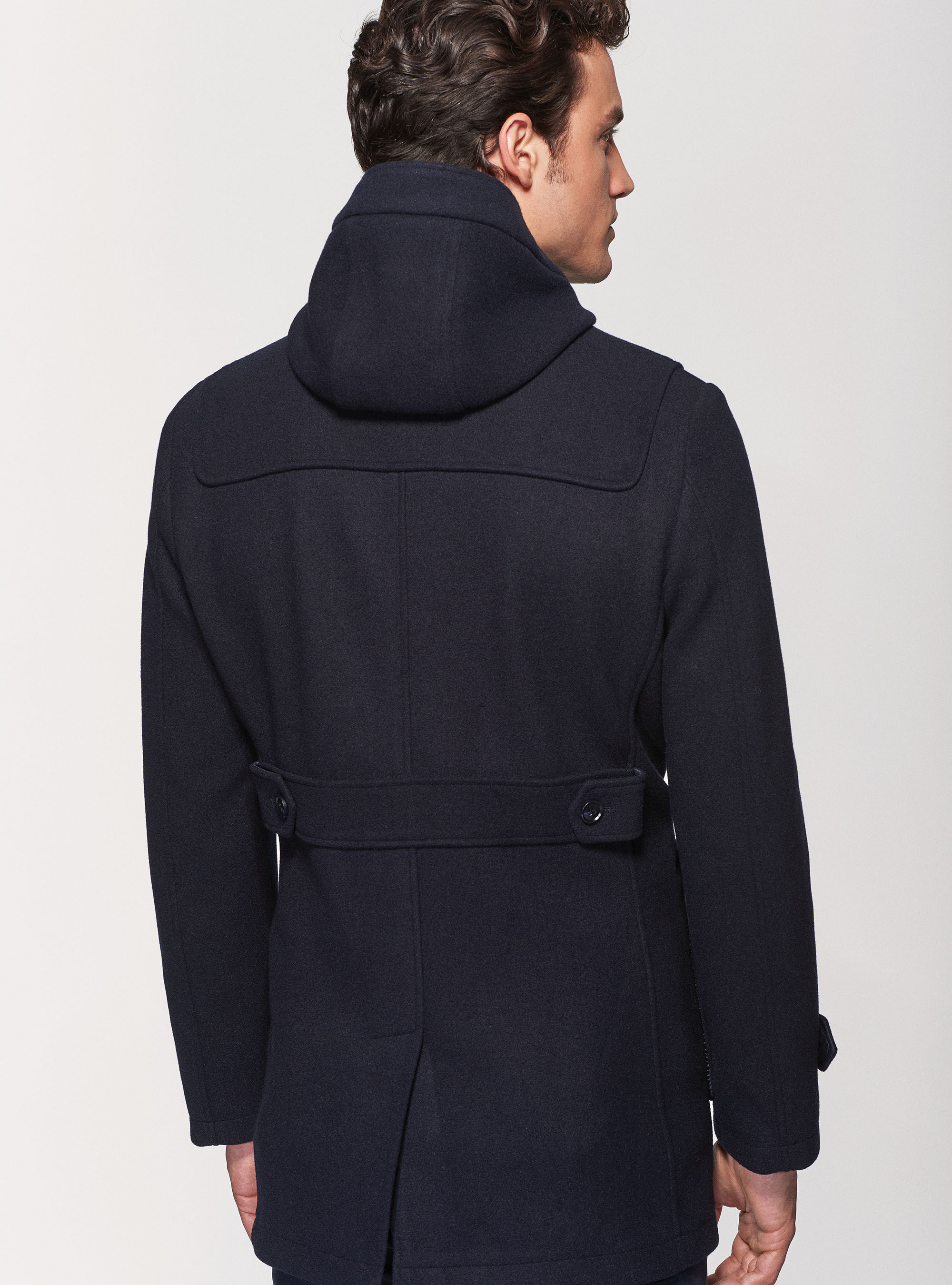Mens blue deals duffle coat