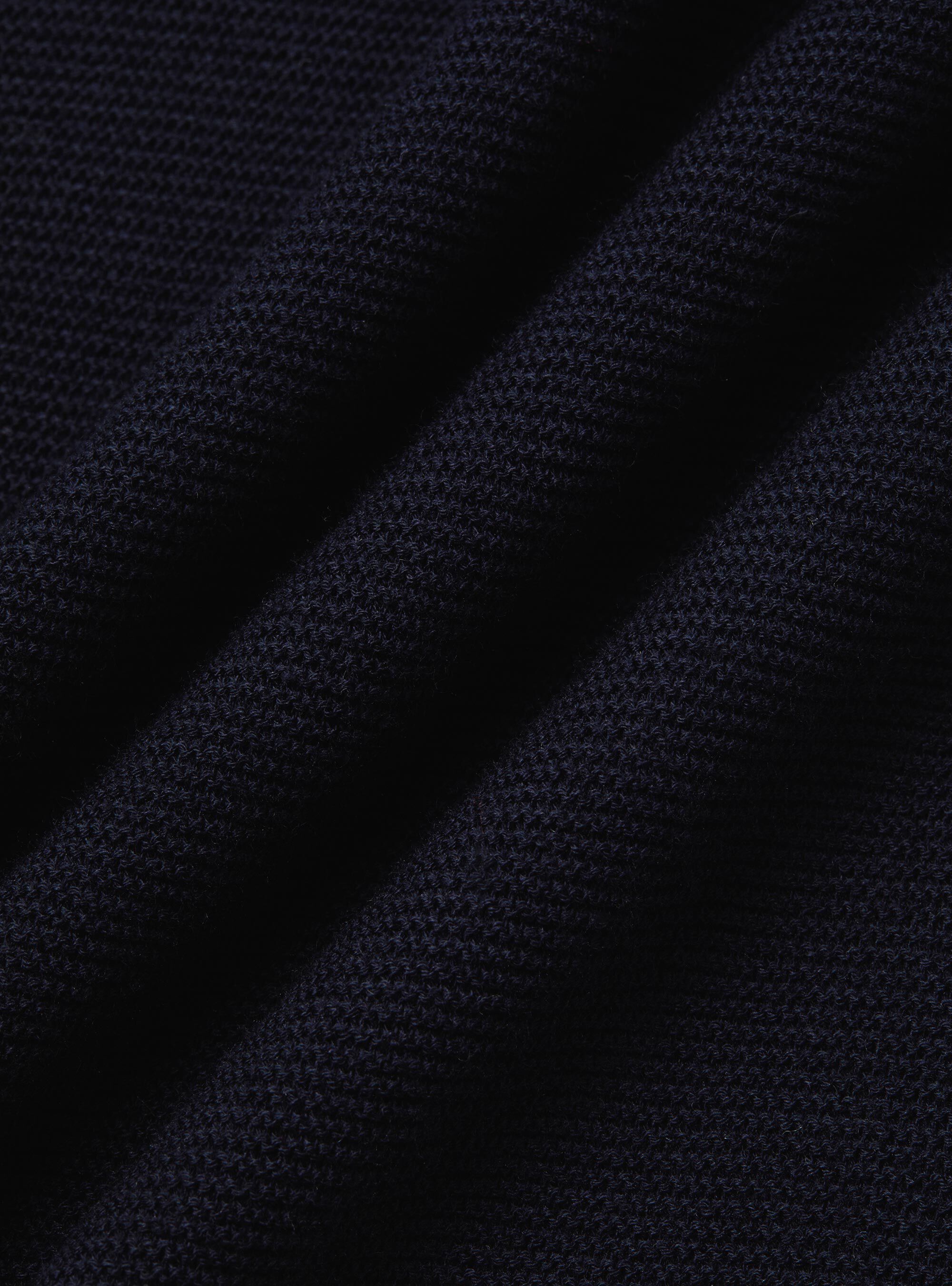 Knitted links polo shirt in extra-fine cotton, NAVY BLUE