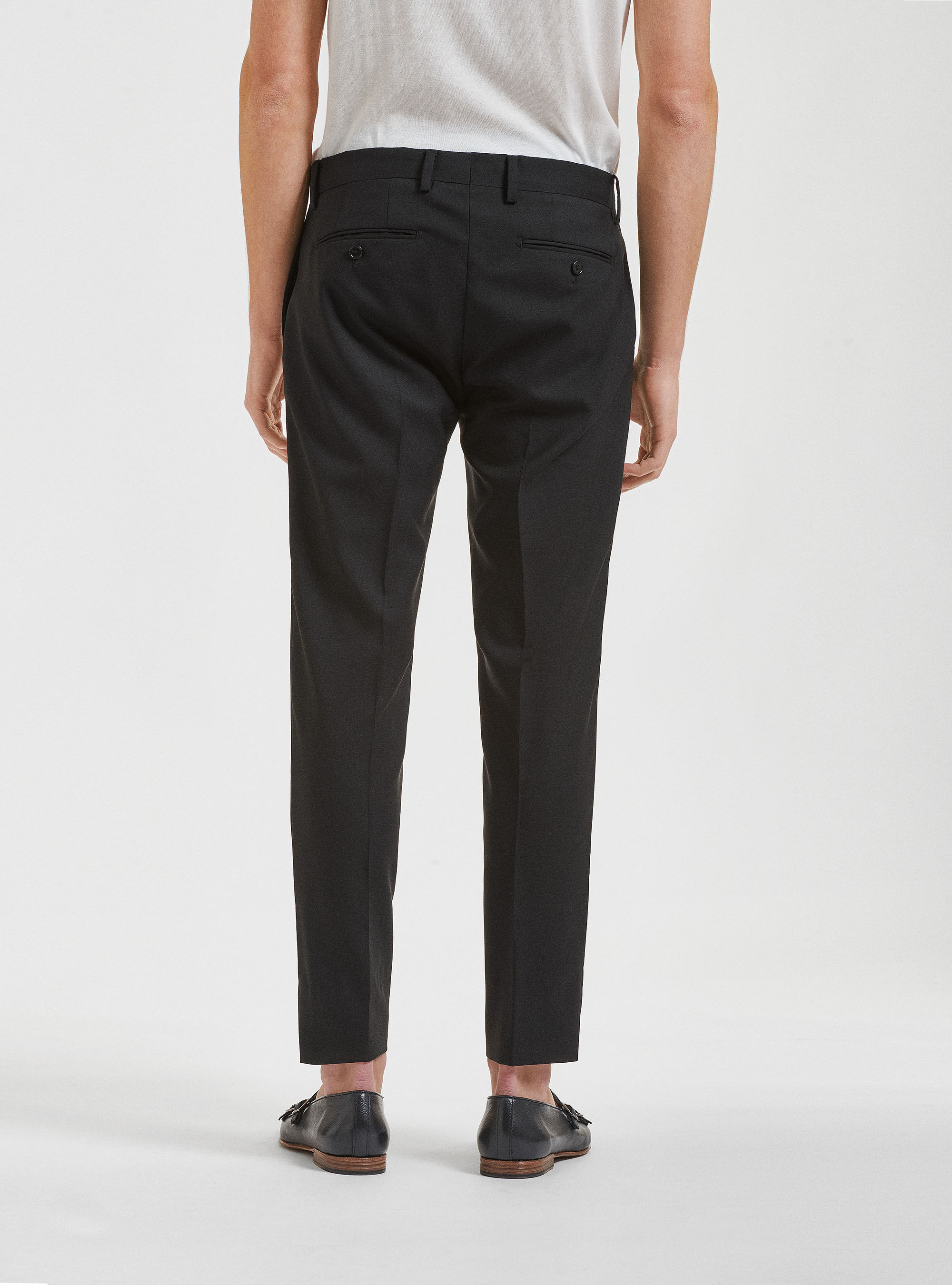 Pantaloni per abito in pura lana Vitale Barberis Canonico, NERO