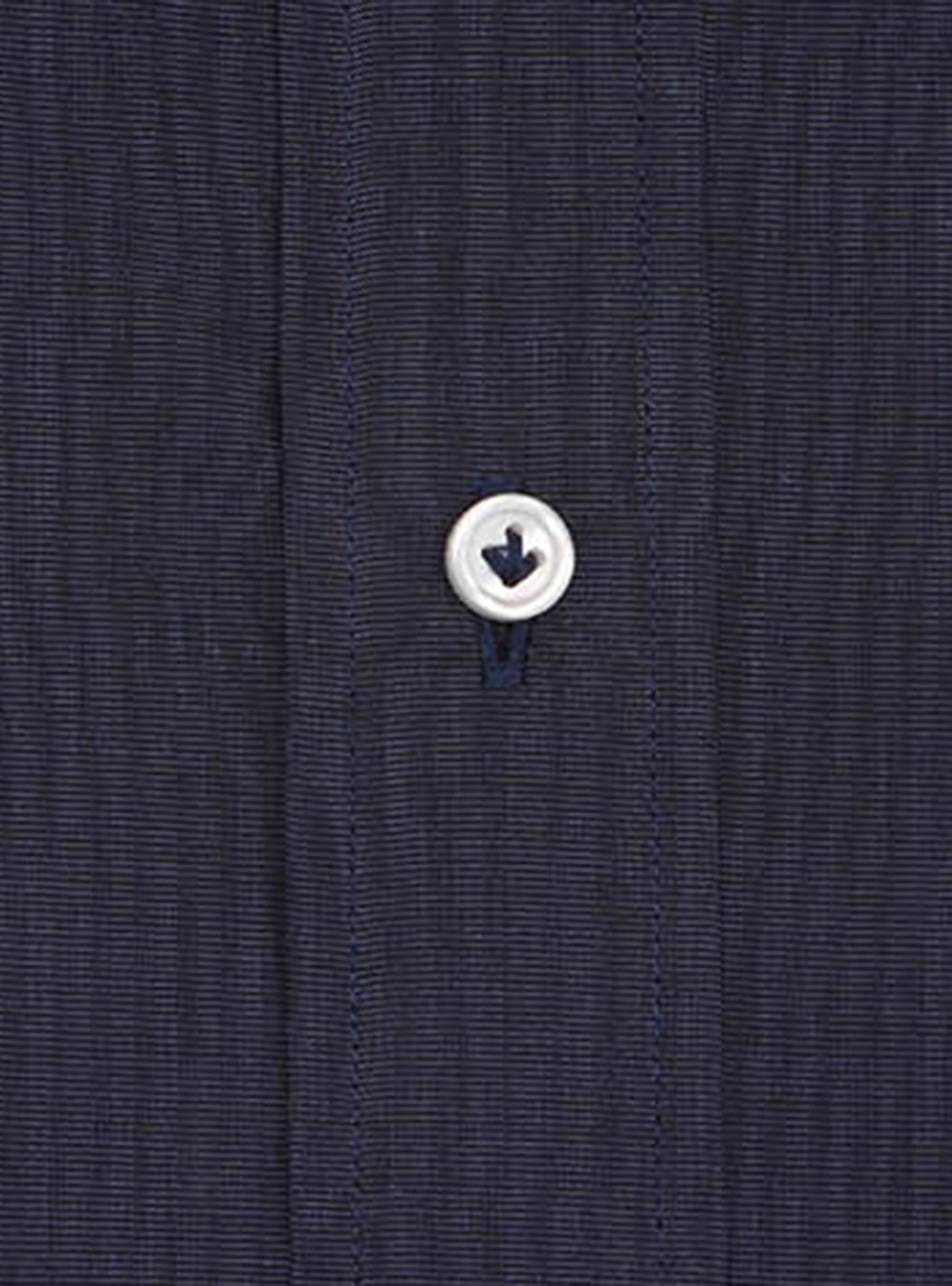 Camisa de algod&oacute;n con cuello franc&eacute;s, AZUL MARINO
