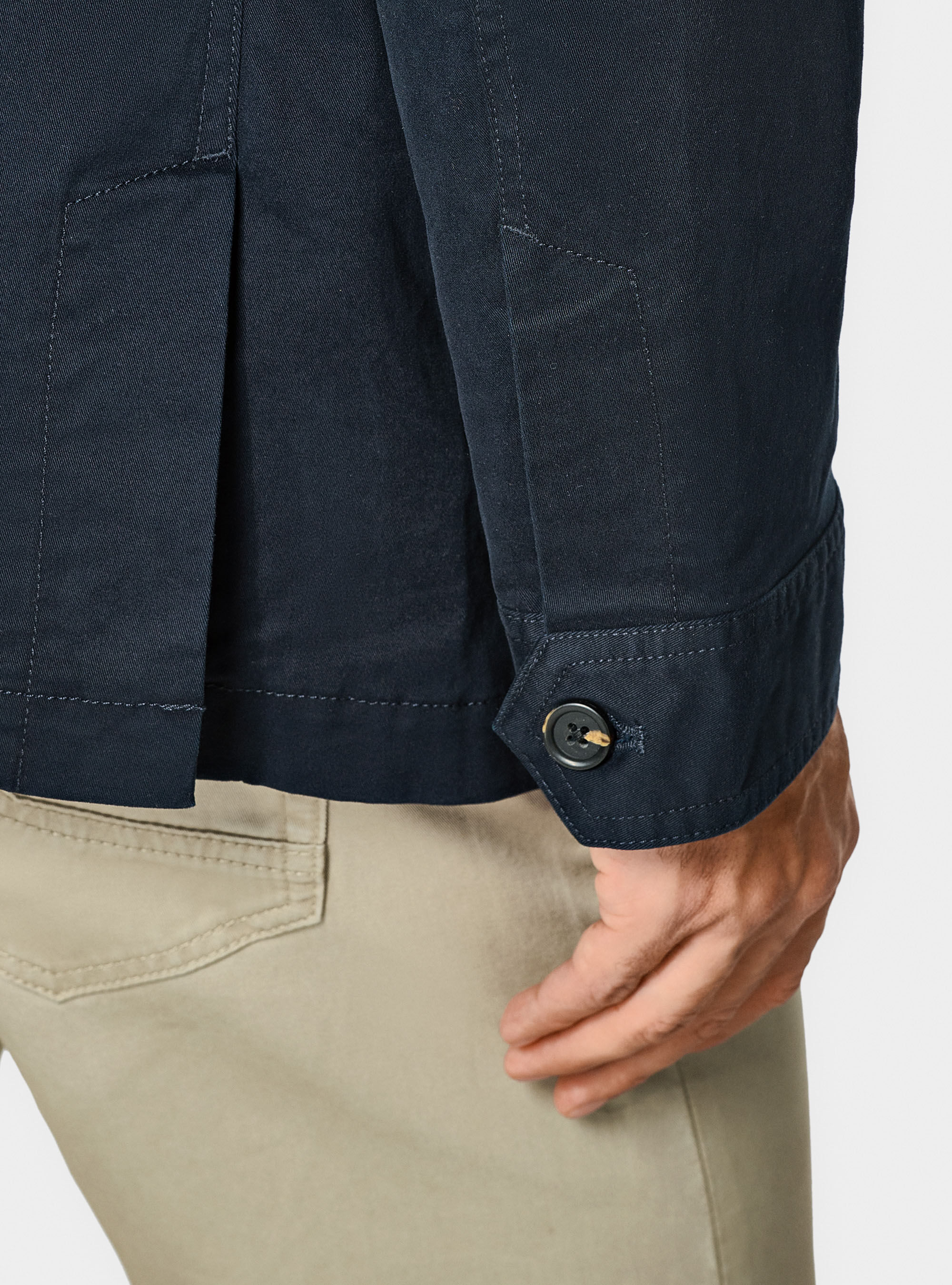 Field jacket in twill stretch, NAVY BLUE
