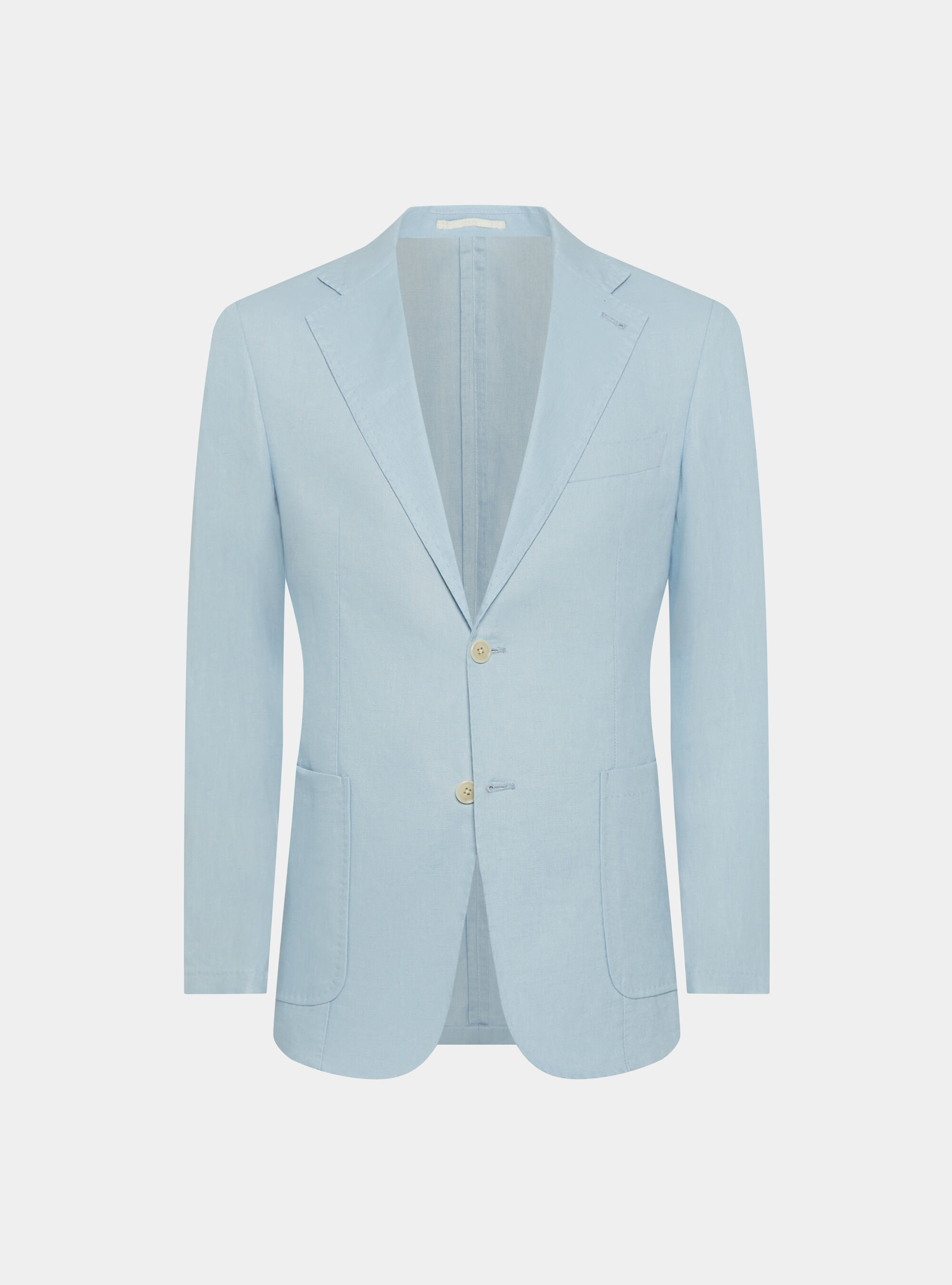 Giacca in puro lino, AZZURRO