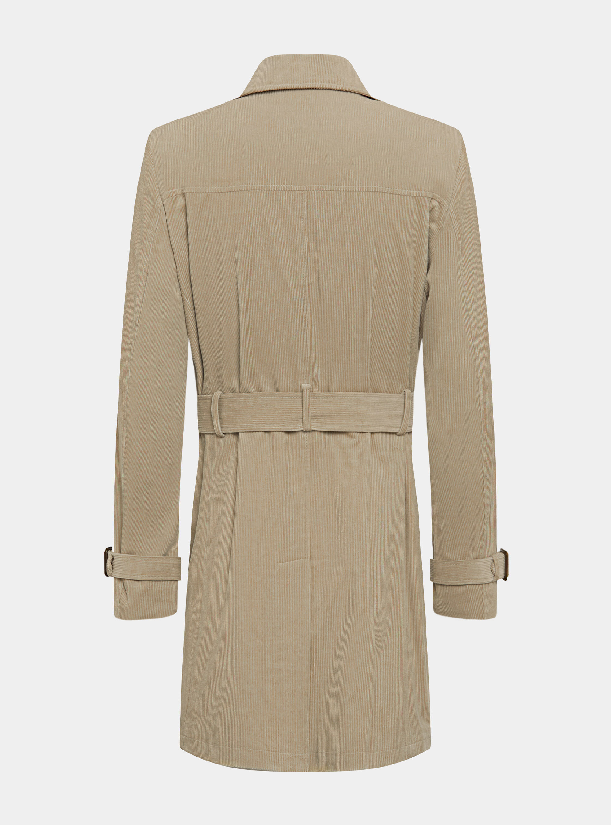 Corduroy trench coat