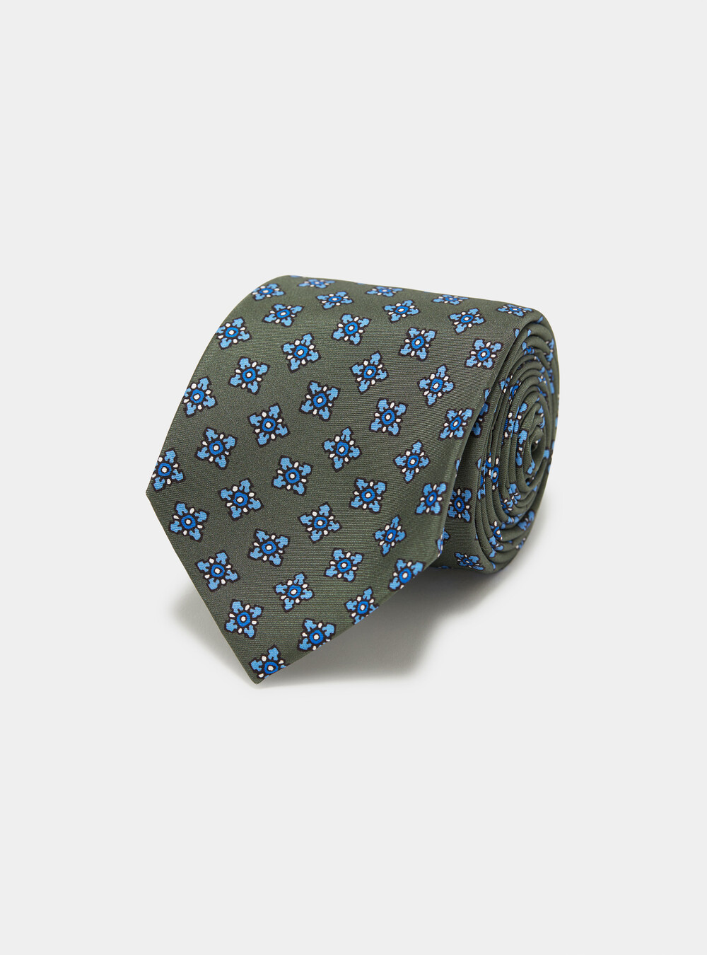 Cravatta in seta fantasia, SALVIA 0602C Cravatta in seta fantasia