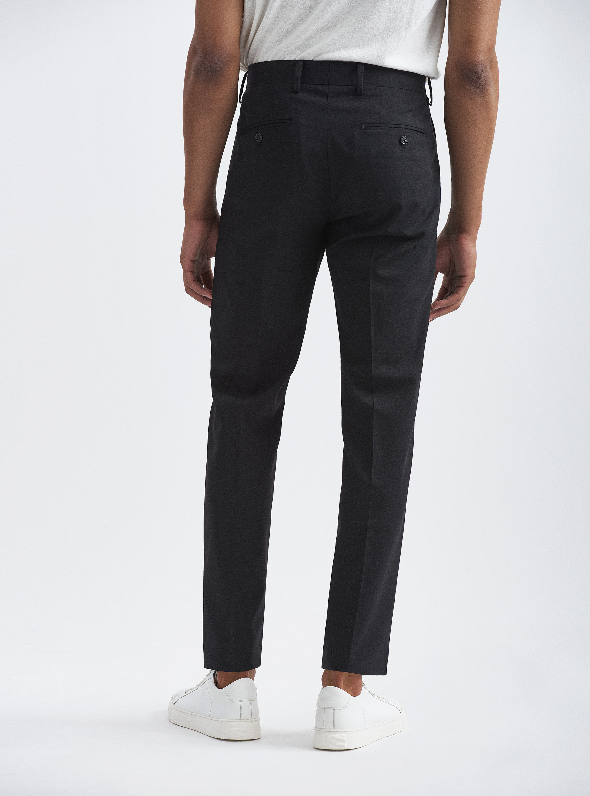 Pantalon de costume en laine fraiche