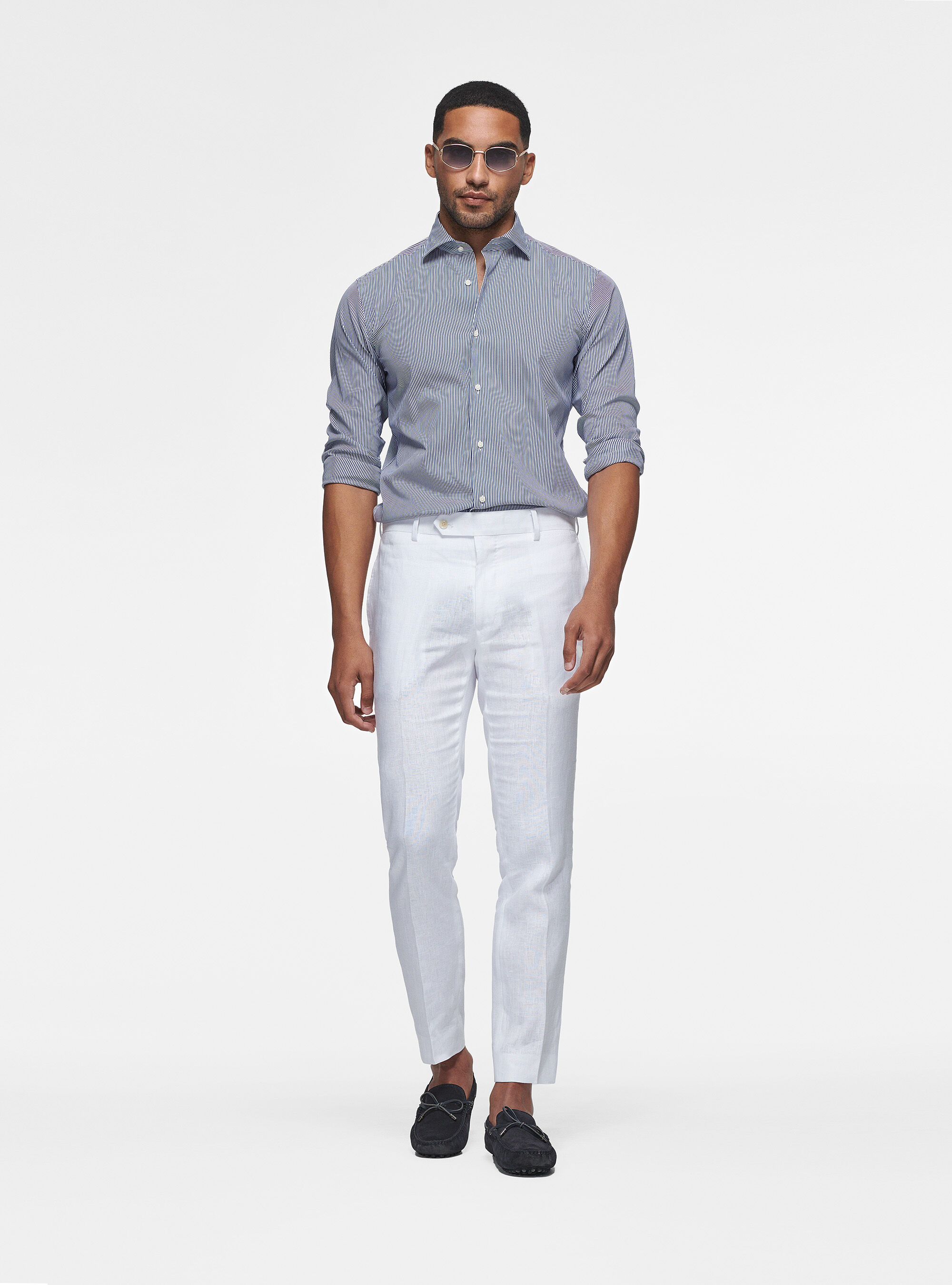 Pantaloni in puro lino Gutteridge Uomo