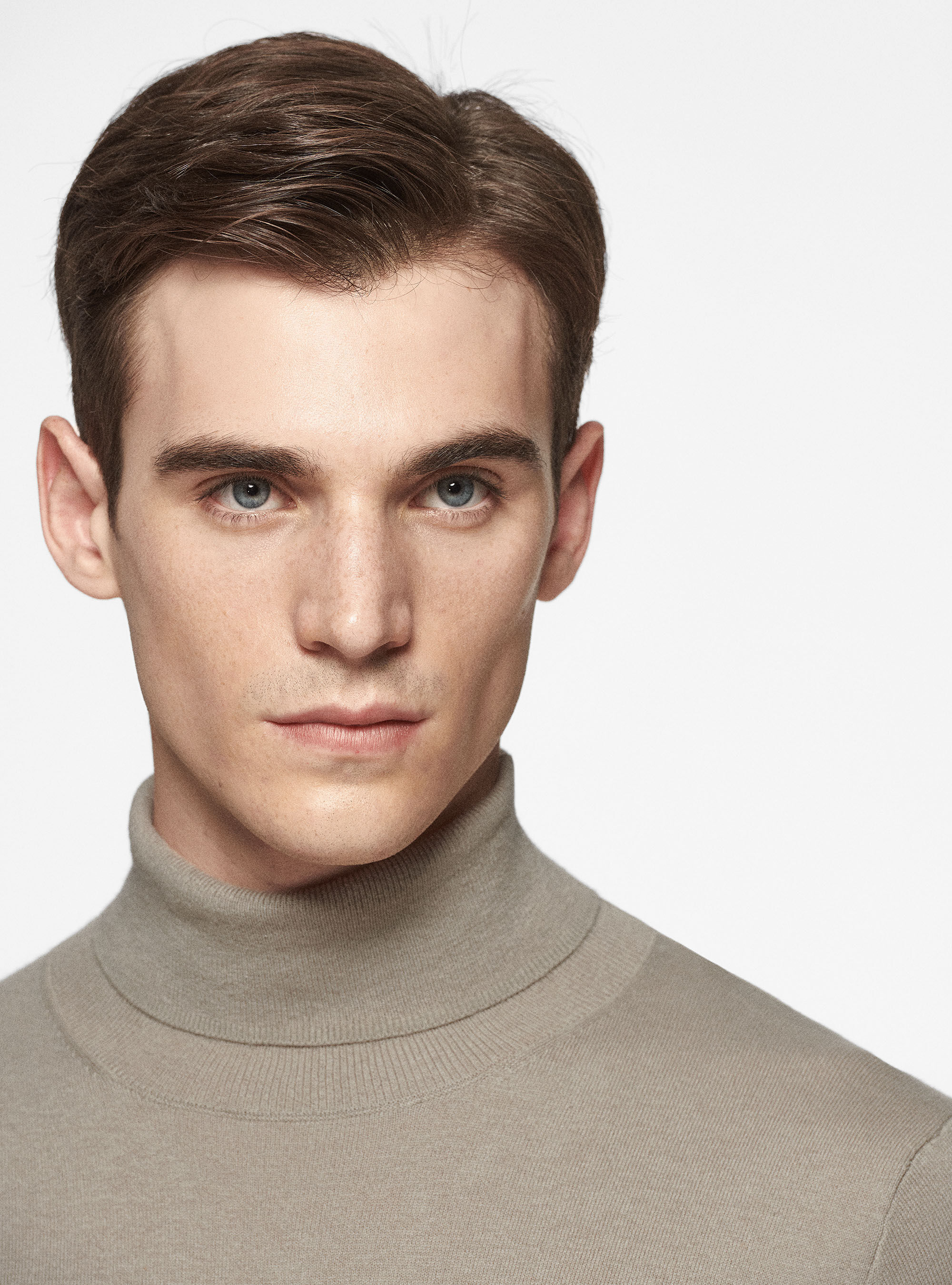 Dolcevita in cotone seta e cashmere, SABBIA