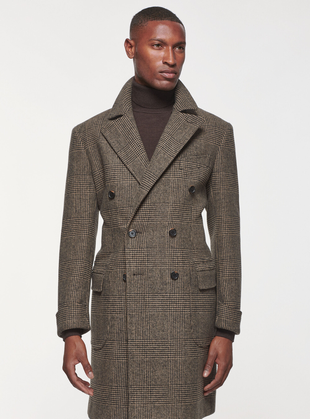 Herrenjacke Doppelreiher Prince Of Wales Zweireiher Mantel Prince