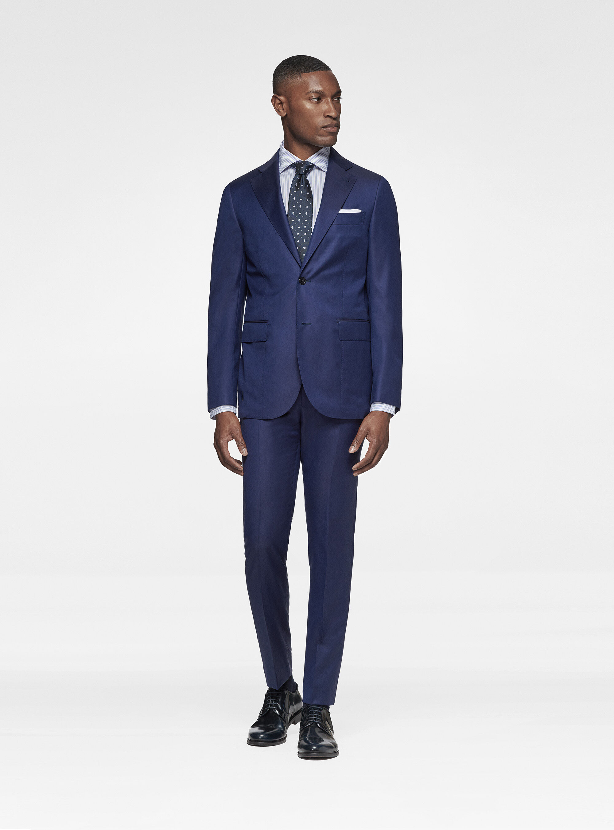 Pure 110's superfine wool blazer, BASALT