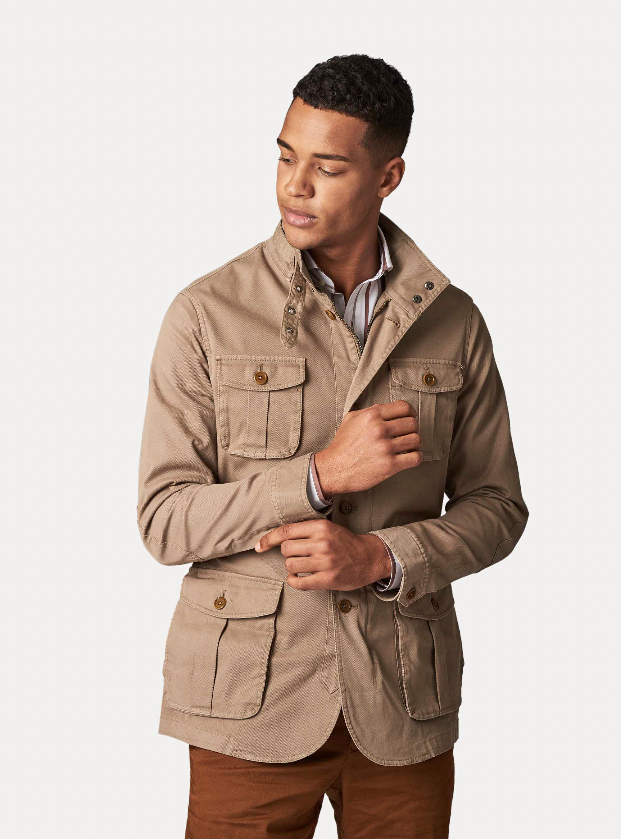 Twill cotton field jacket