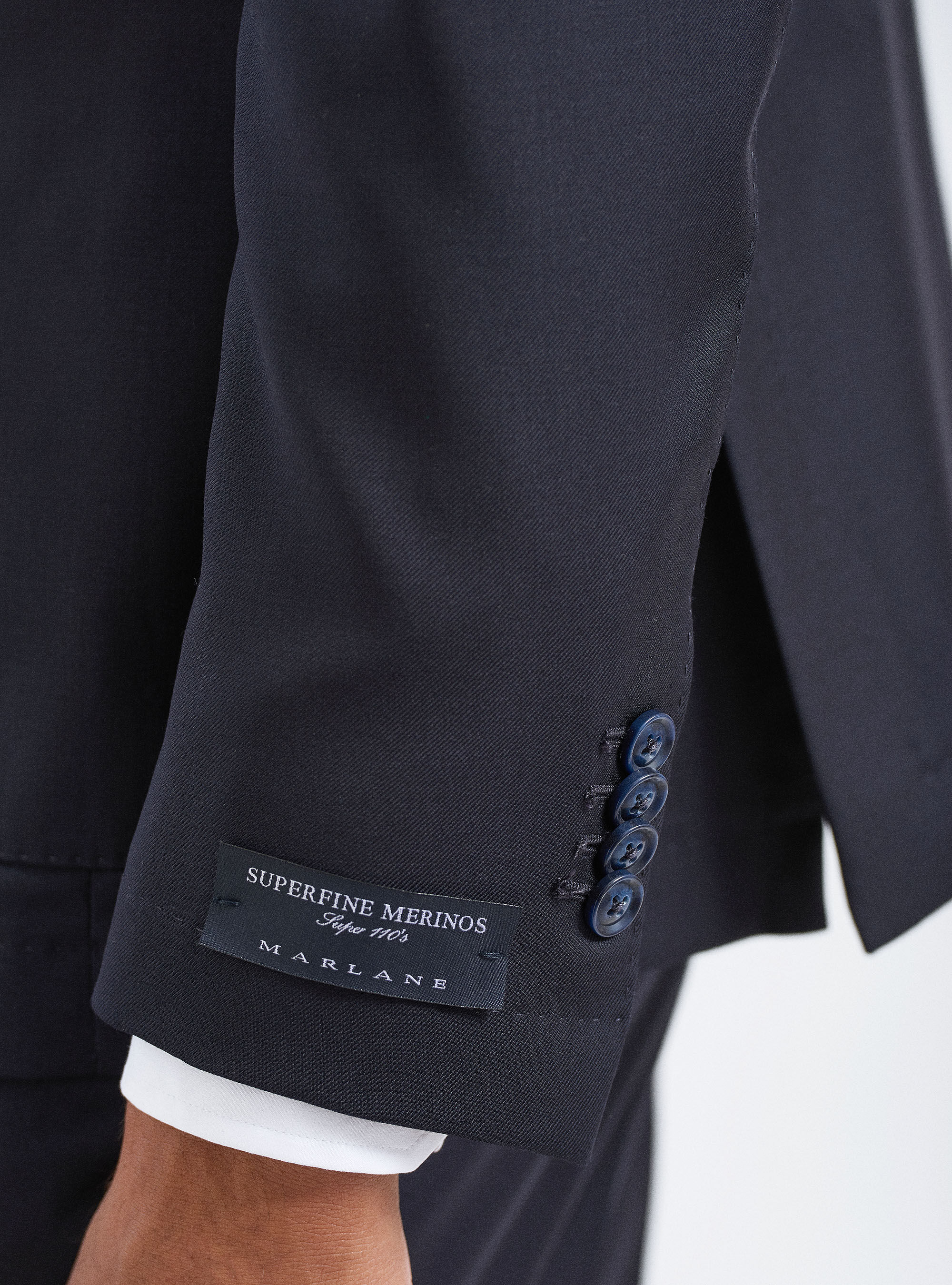 Giacca per abito in lana superfine merino 110's, BLU NAVY