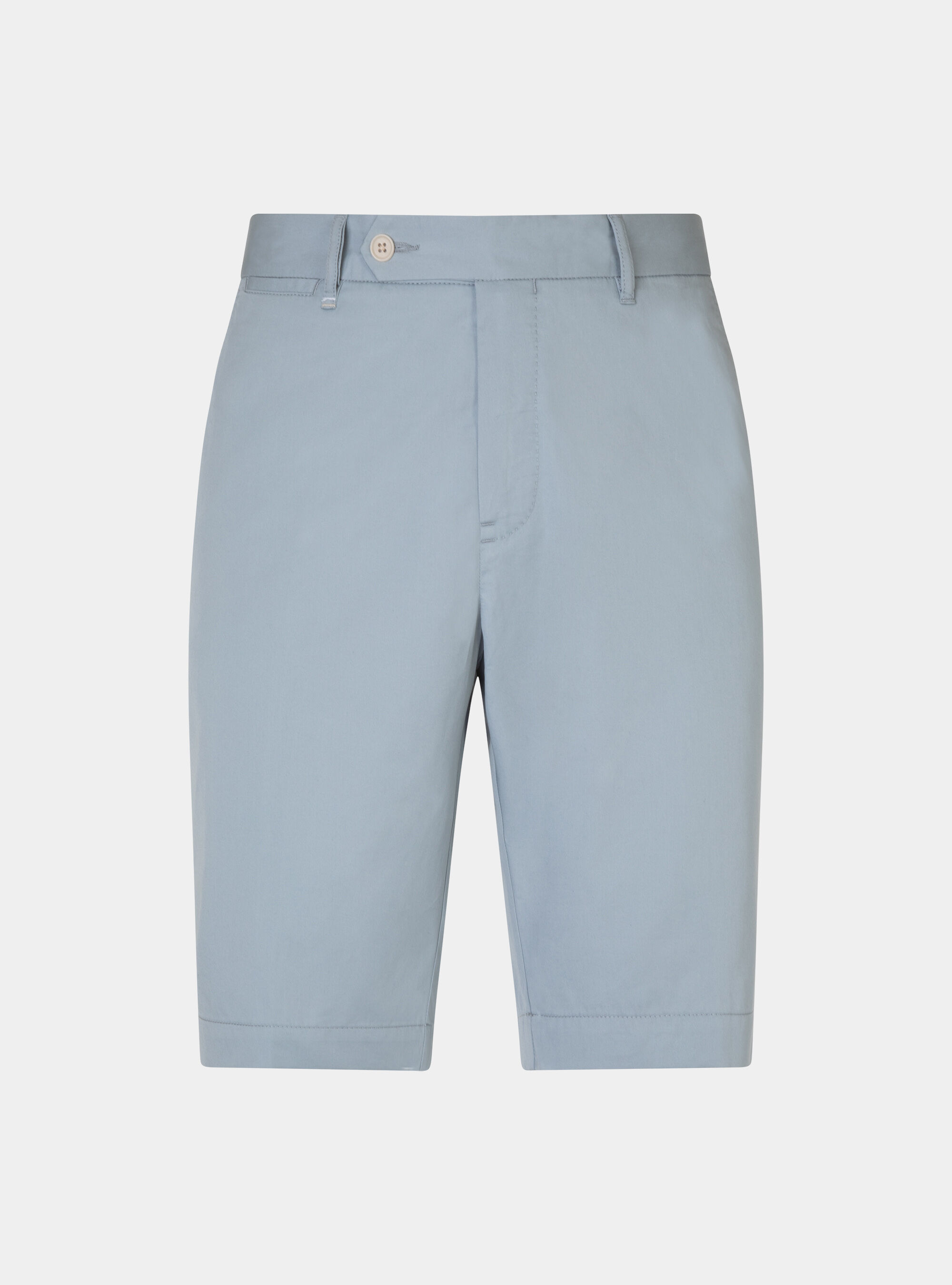 Bermuda in twill di cotone leggero, AZZURRO