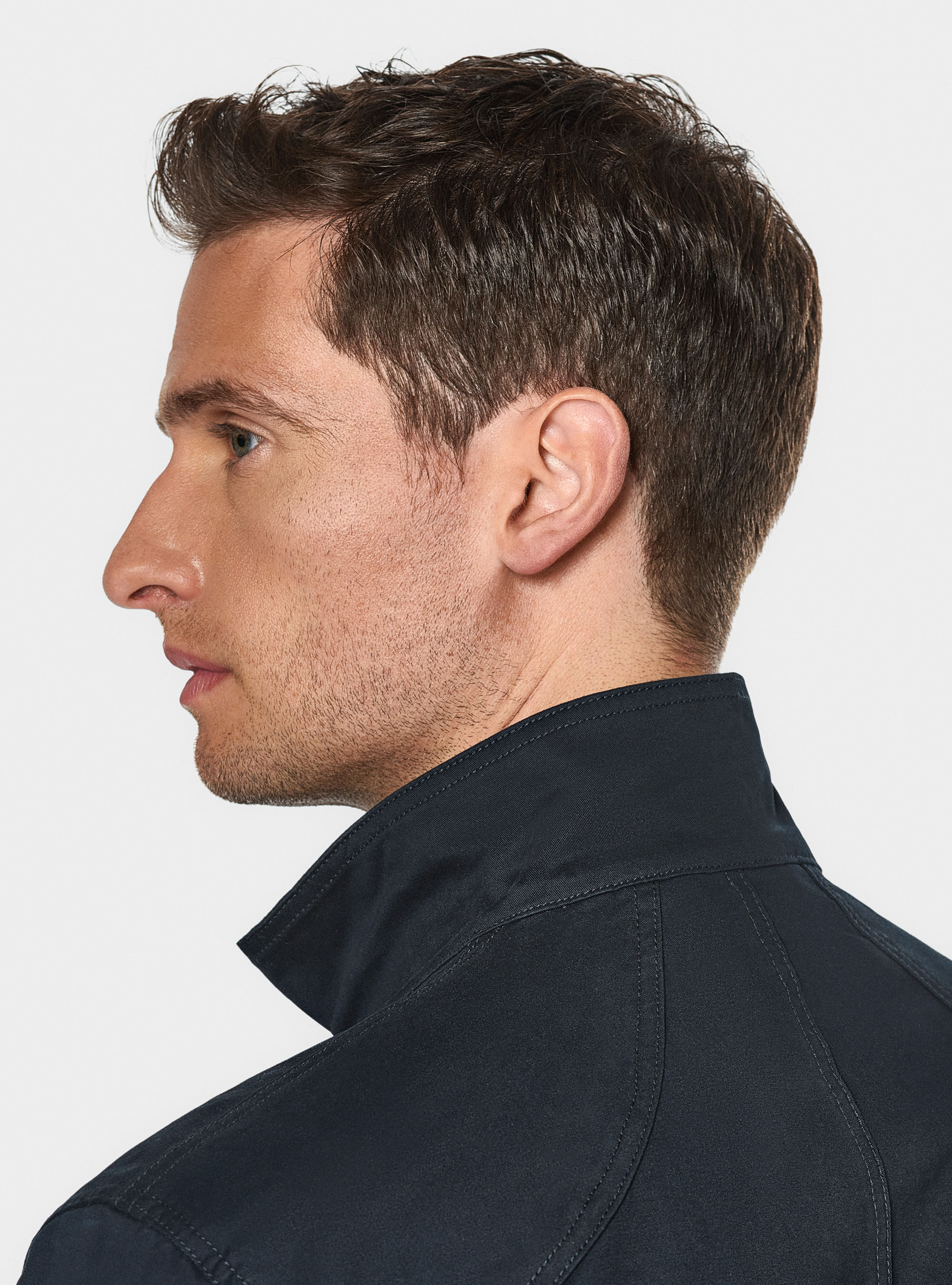 Field jacket in twill stretch, NAVY BLUE