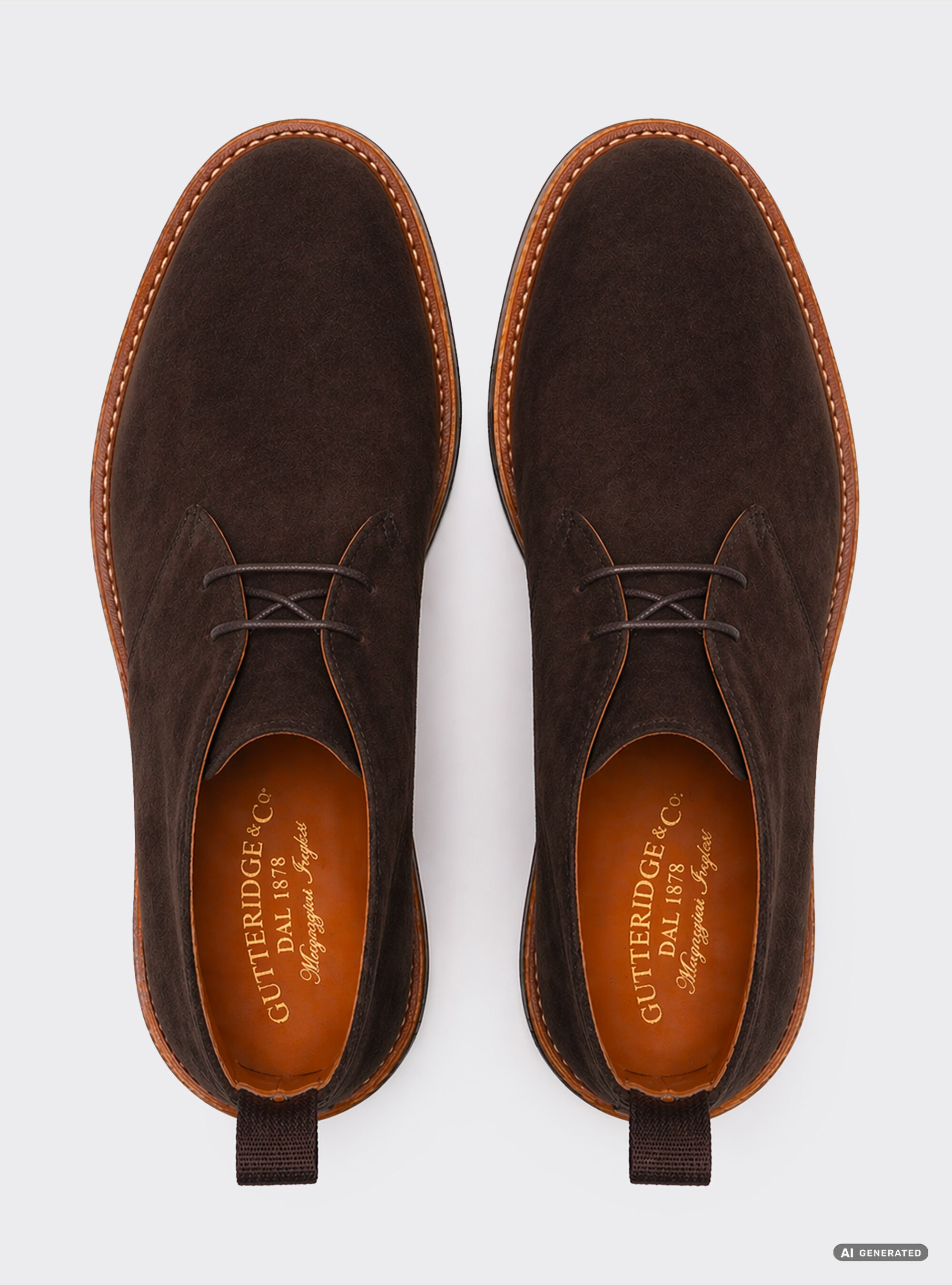 Suede Chukka boots, BROWN