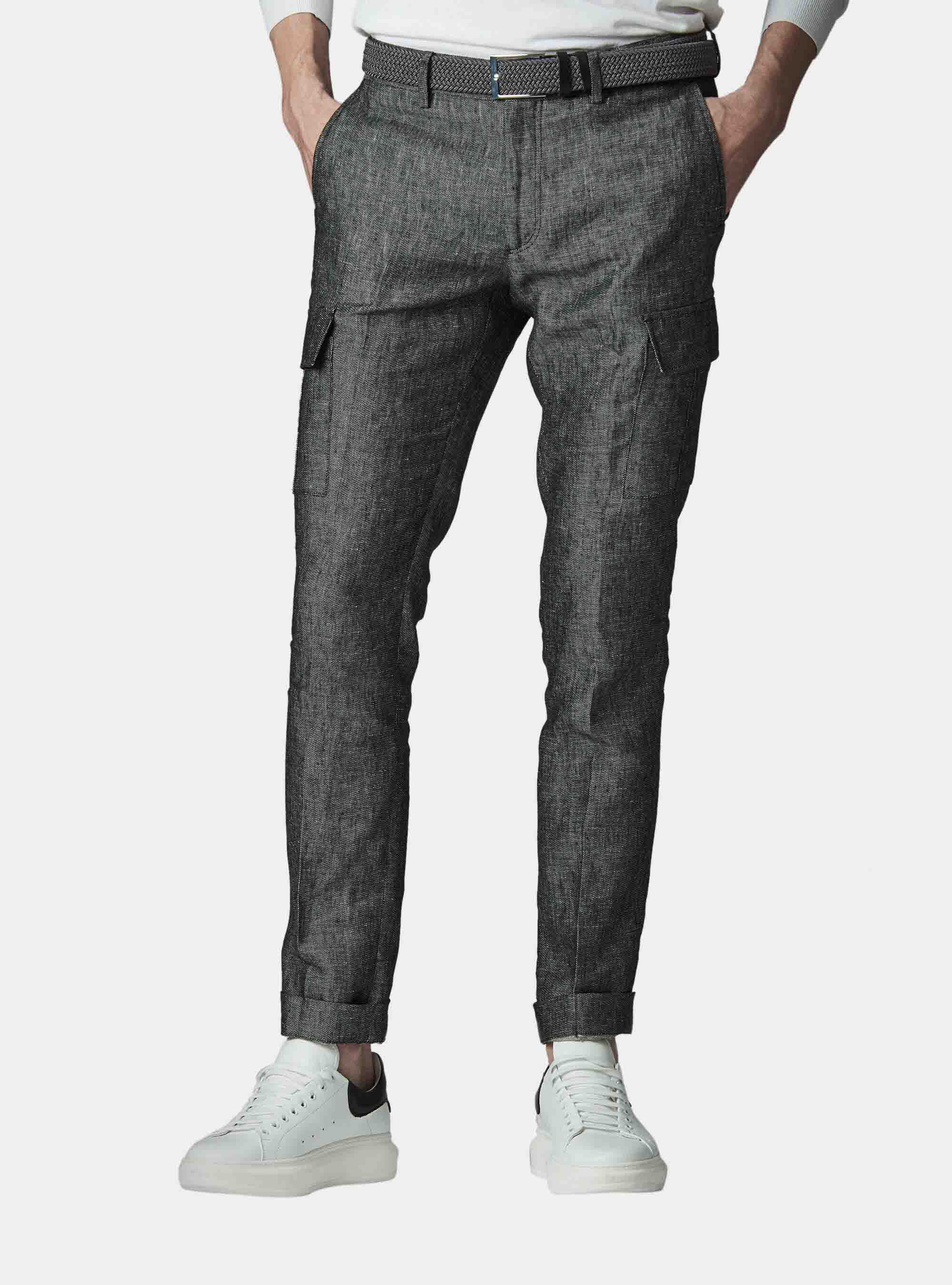 Pantaloni cargo in twill di lino | Gutteridge | SALDI PRIVATI Uomo