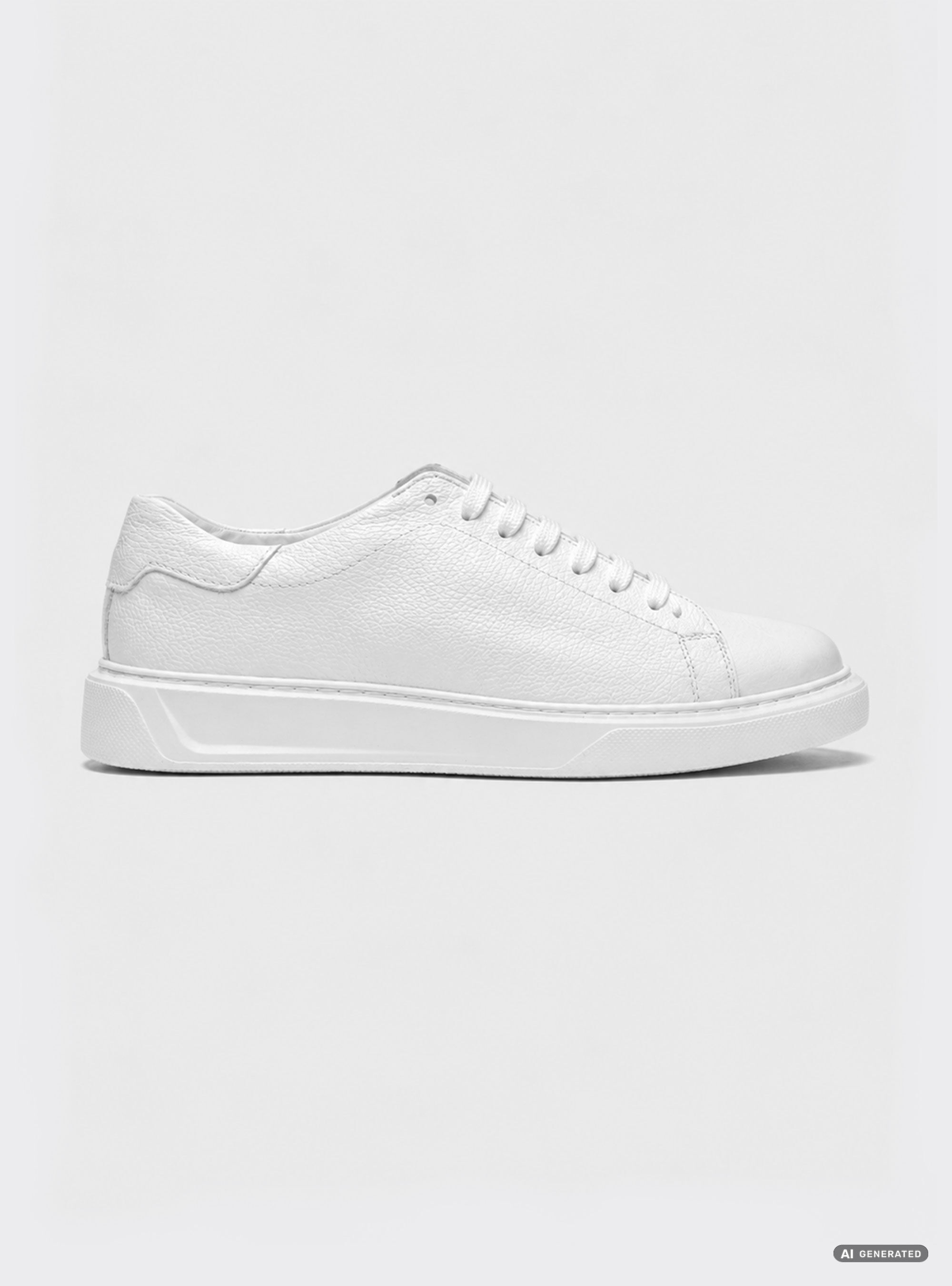Sneakers in pelle martellata