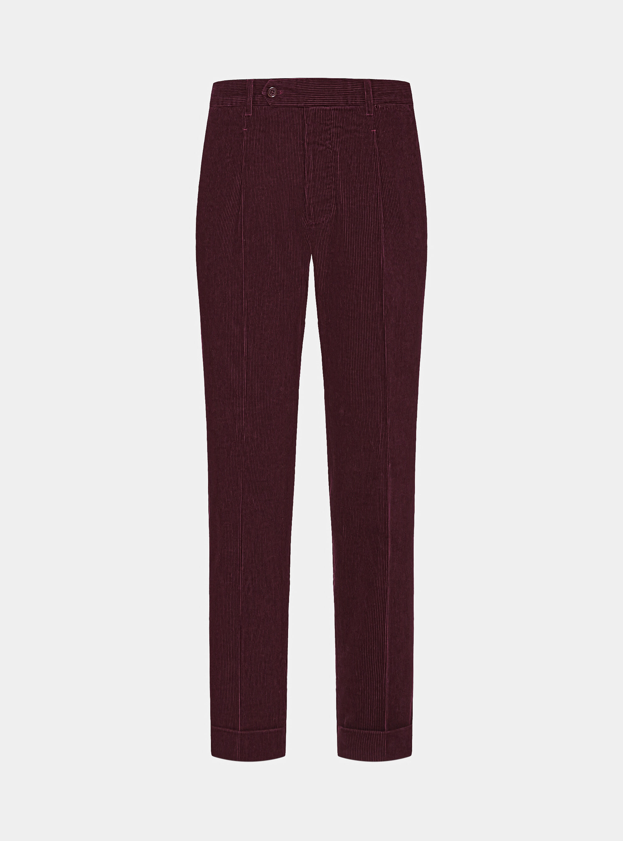 Pantal&oacute;n de terciopelo con pinzas y tira el&aacute;stica, VINACCIA 0401C