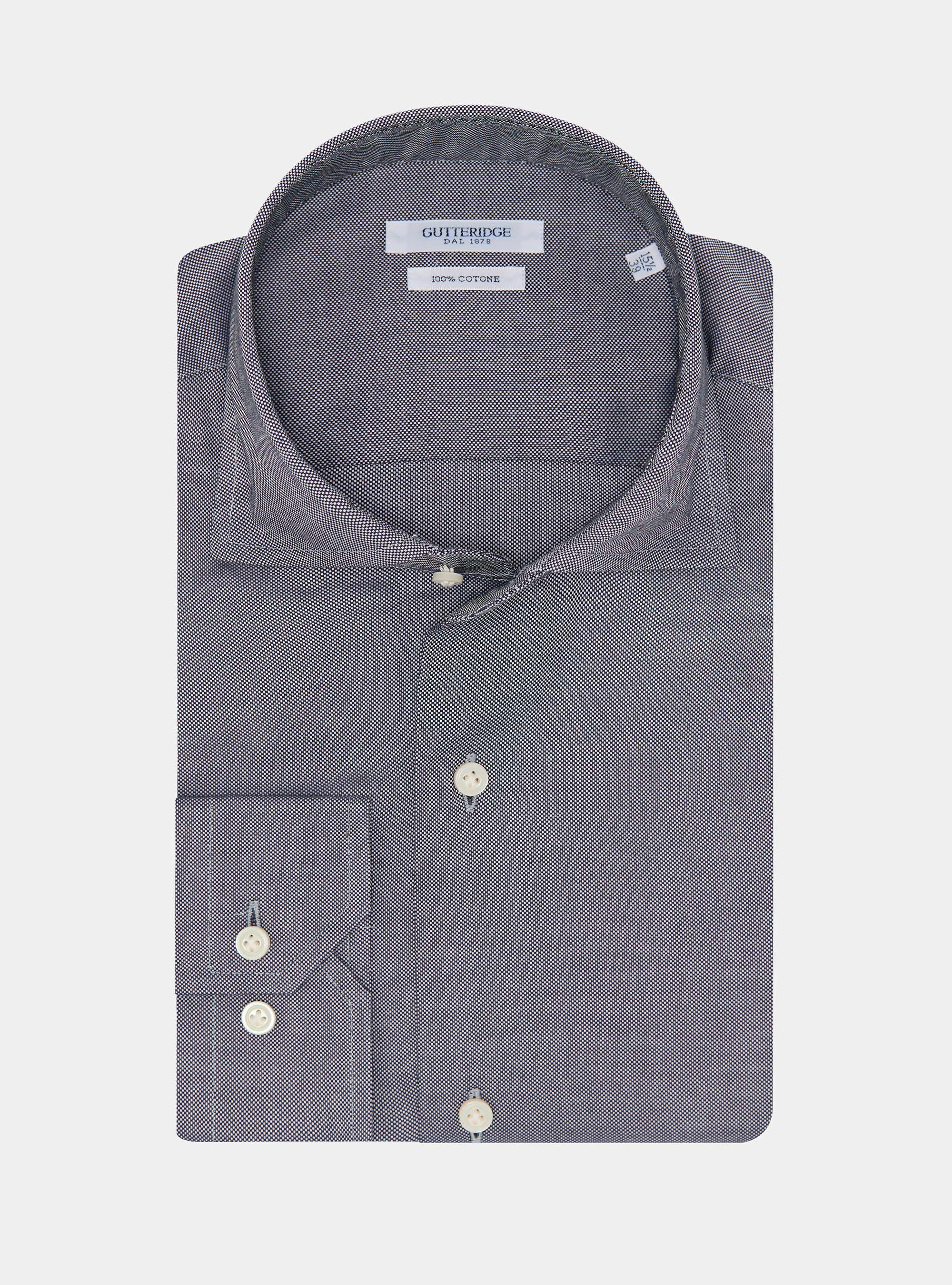 Camicia in cotone oxford, BLU NAVY