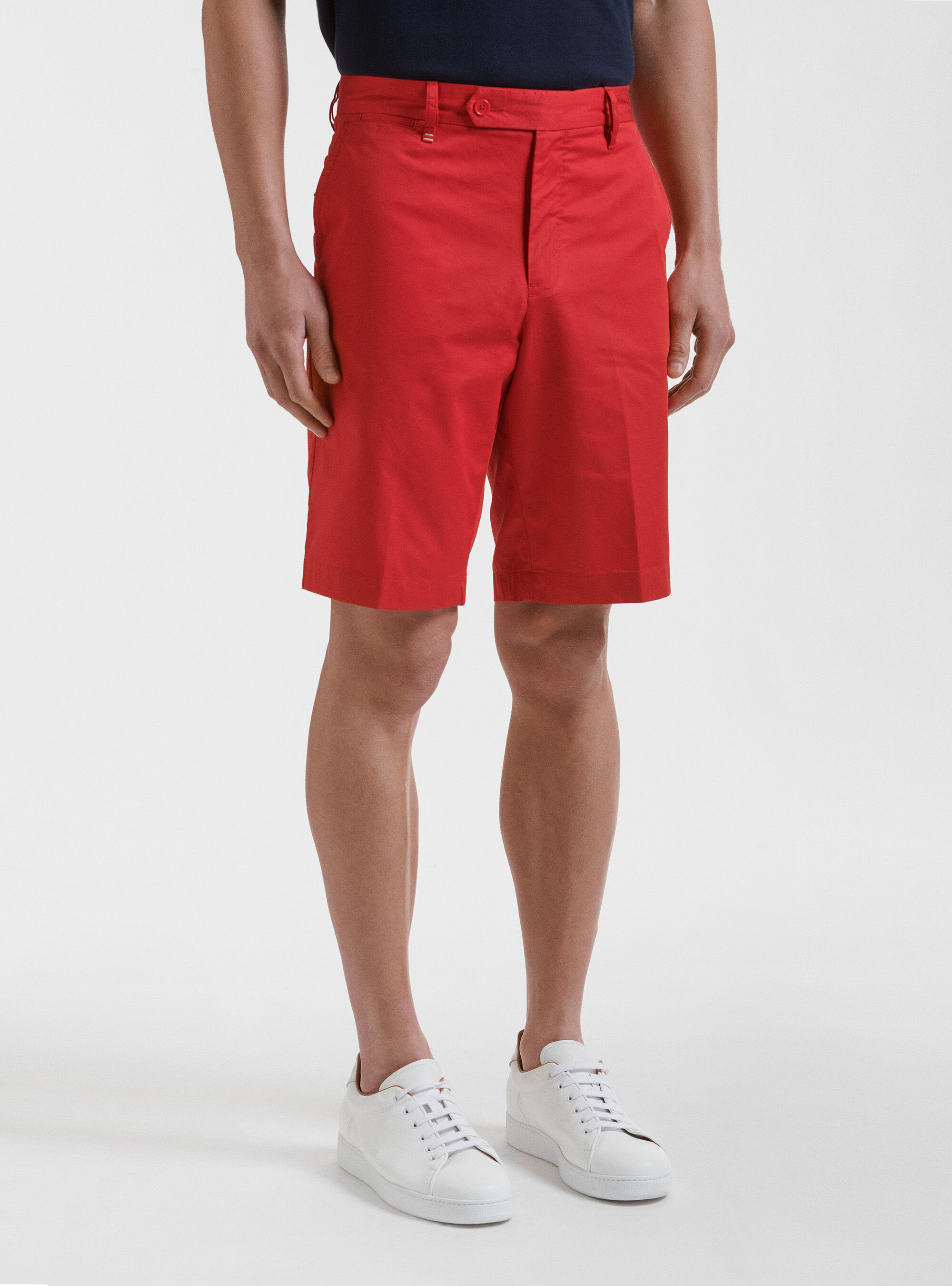 Red sale twill shorts