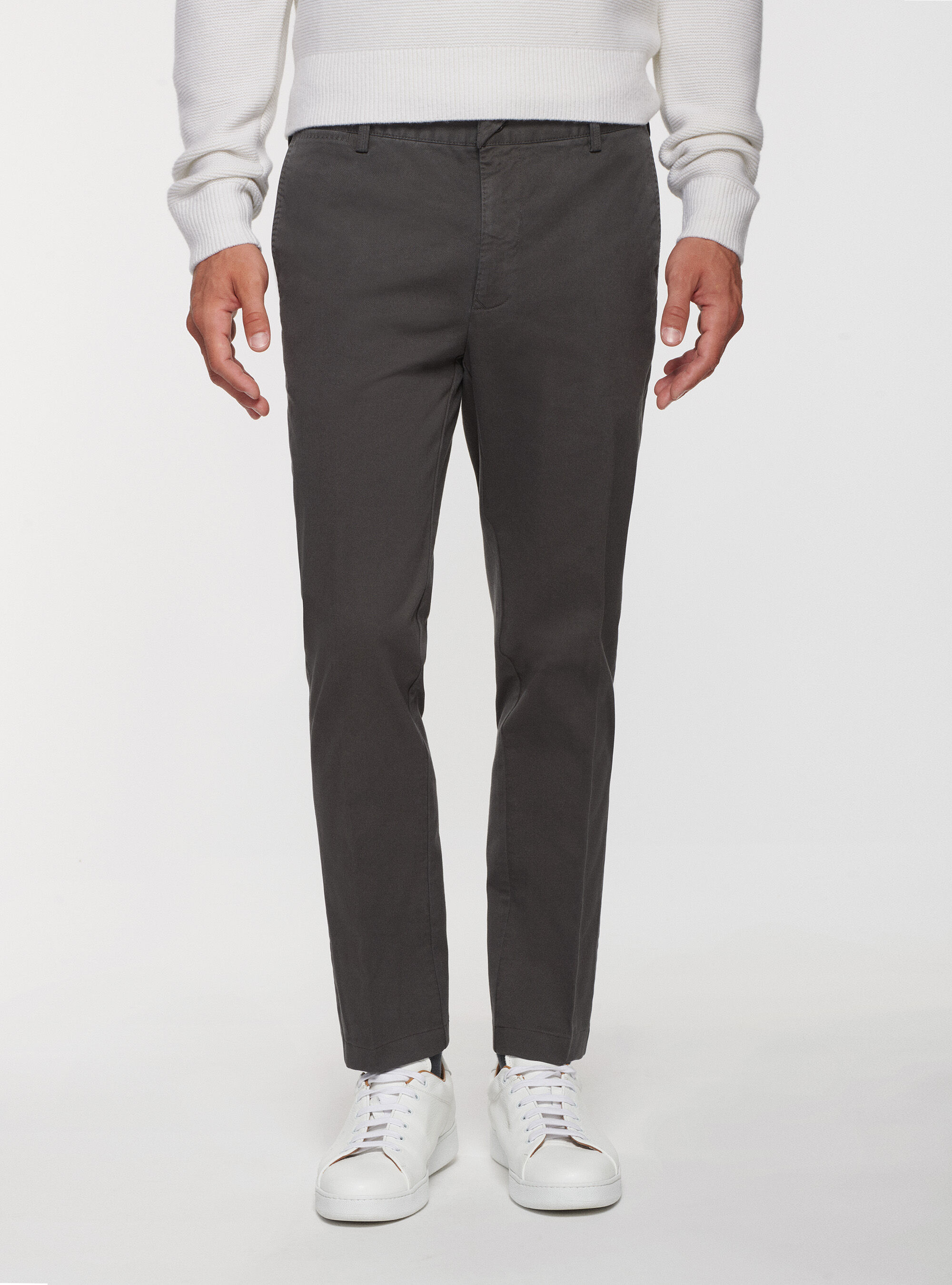 Pantalon gris marengo sale hombre