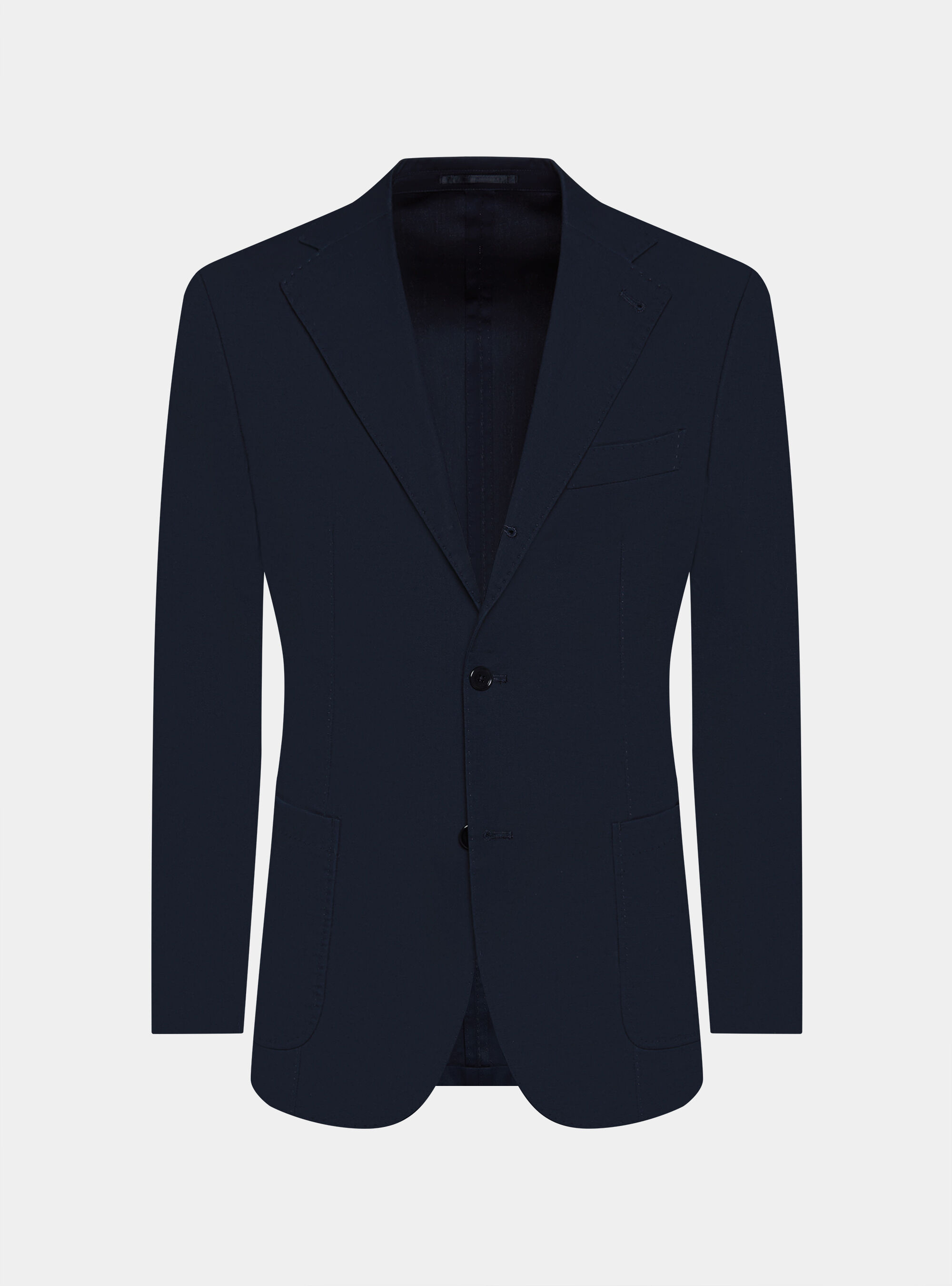Giacca abito in cotone armaturato, BLU NAVY