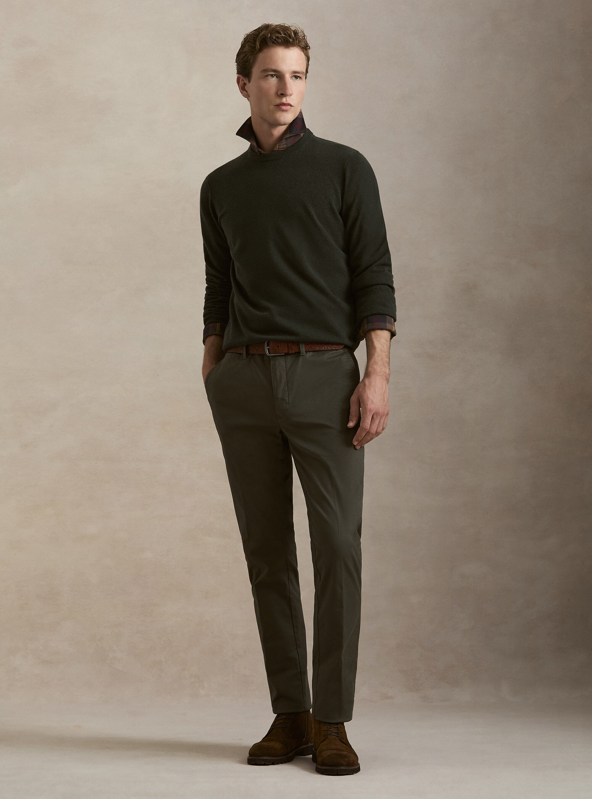 Maglia girocollo in 100% cashmere