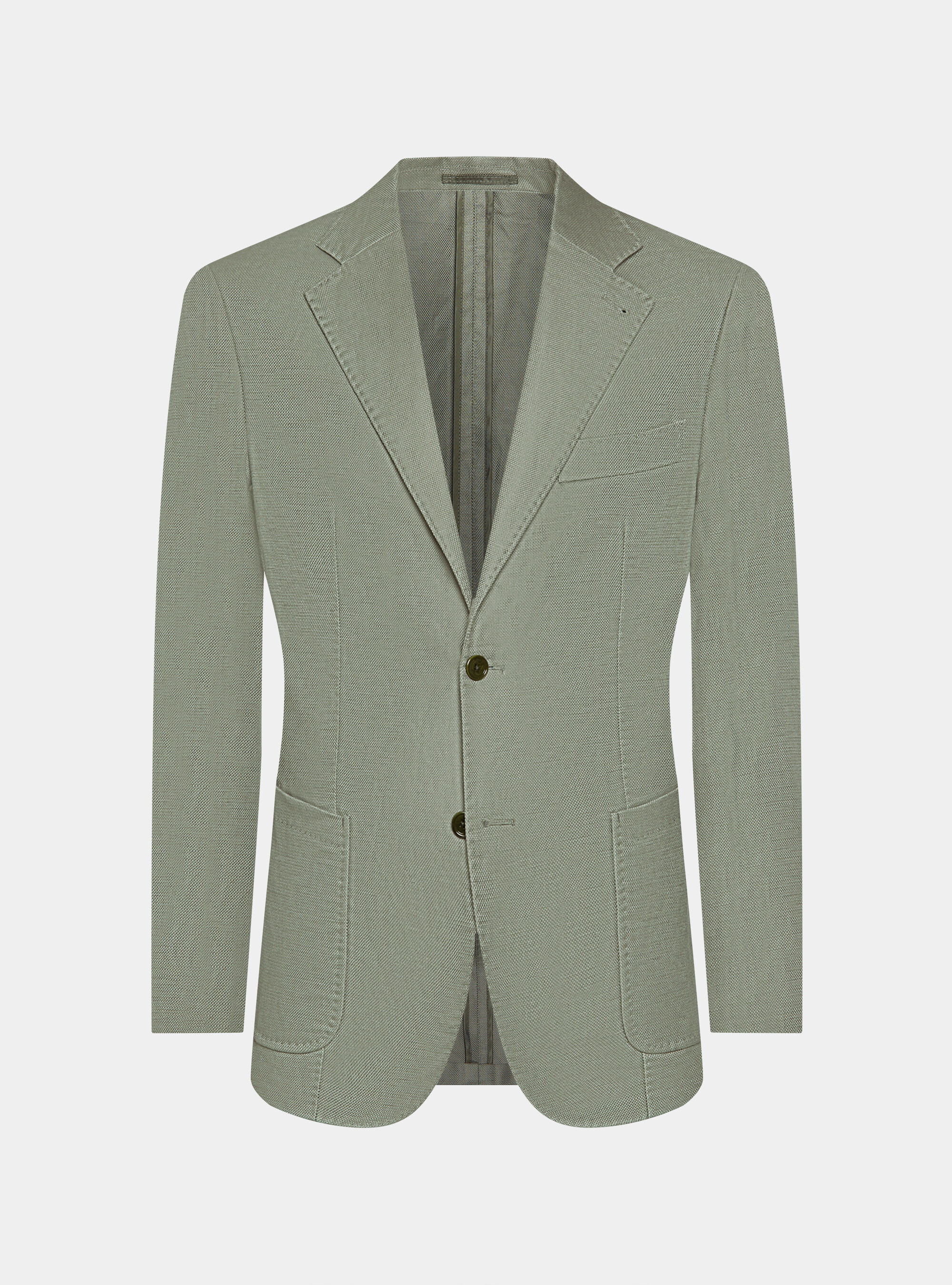 Americana de algod&oacute;n y lino, SALVIA 0602C