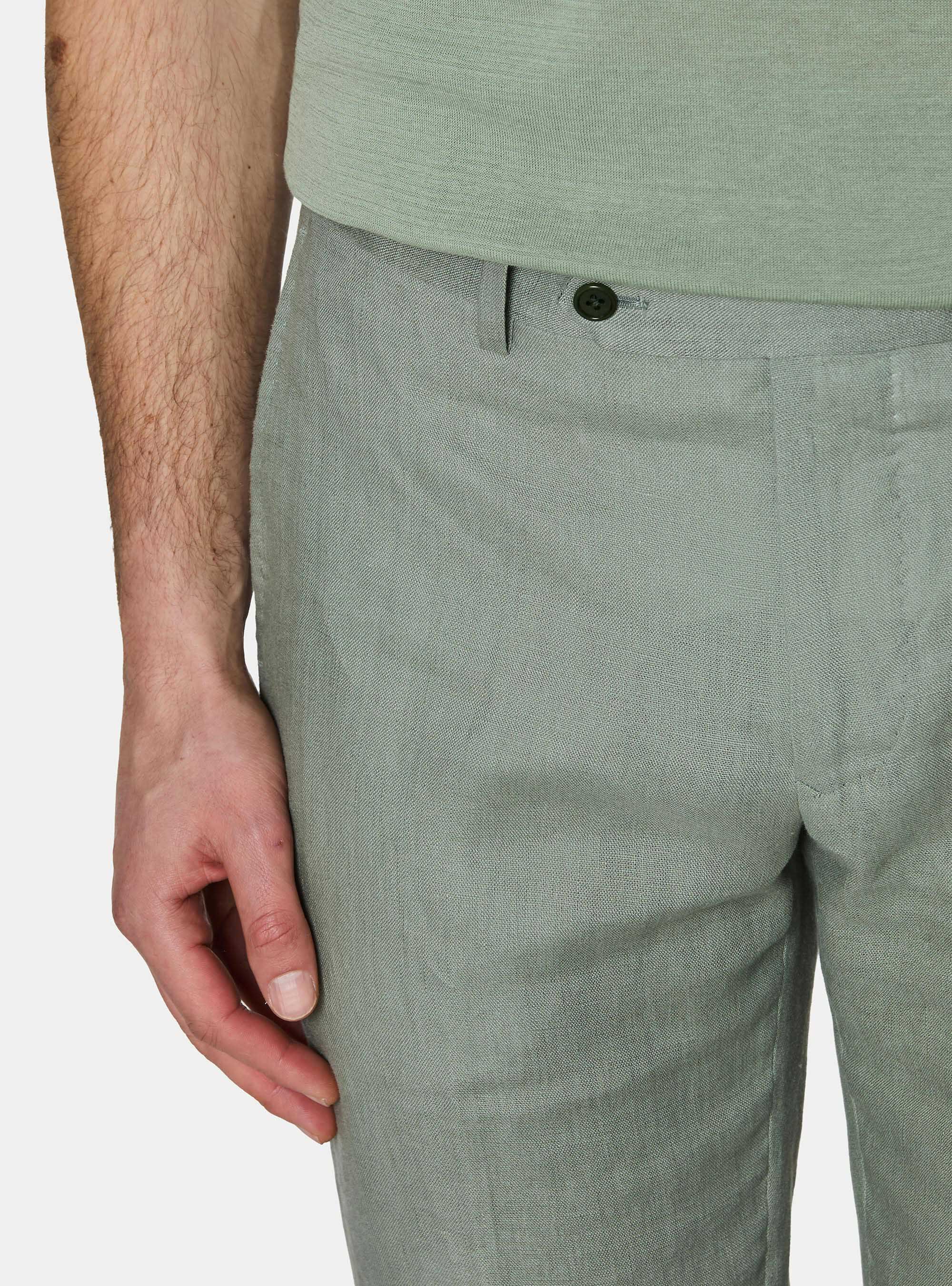 Anzughose aus reinem Leinen, SALVIA 0602C
