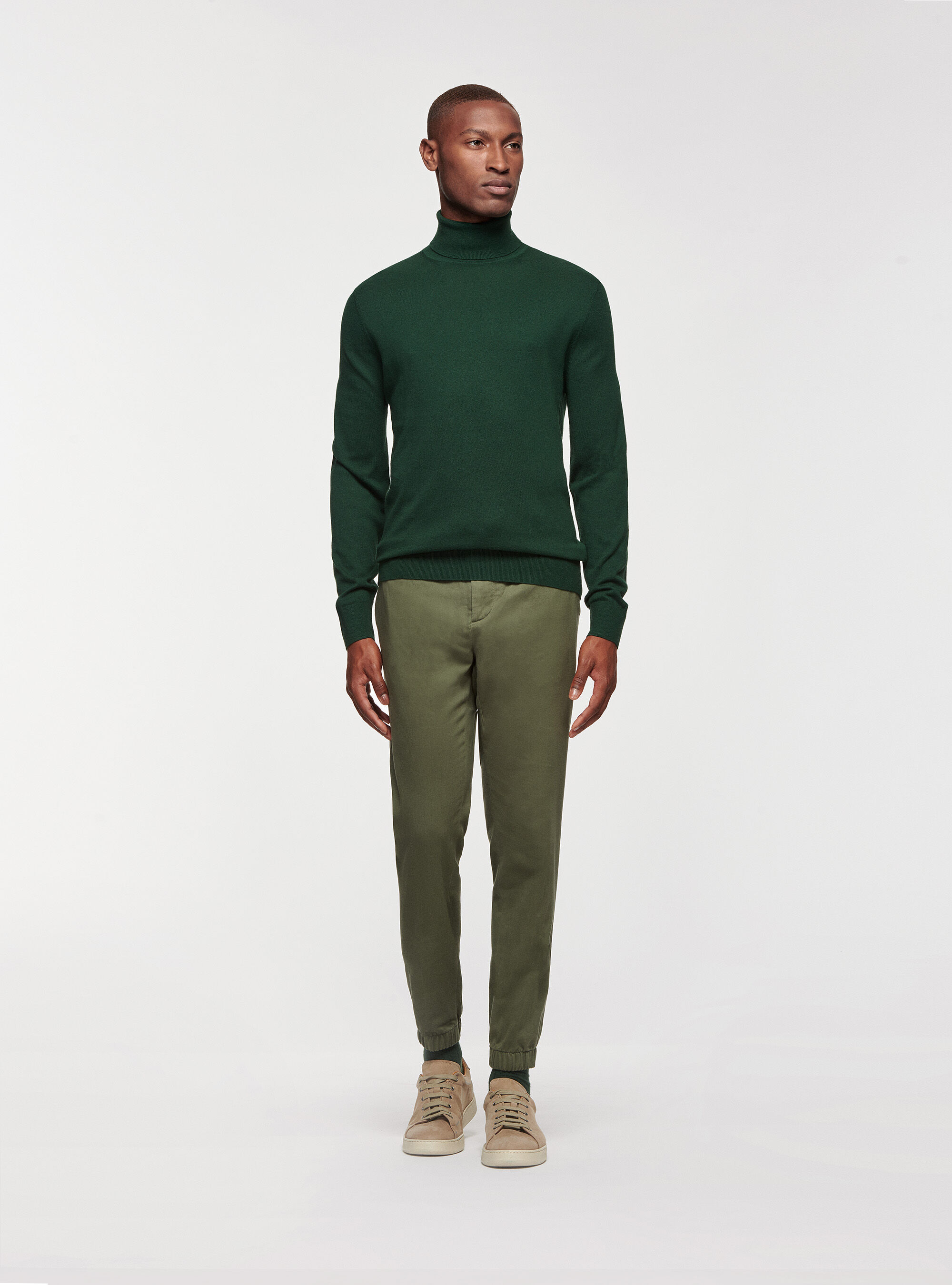 Olive green turtleneck mens discount