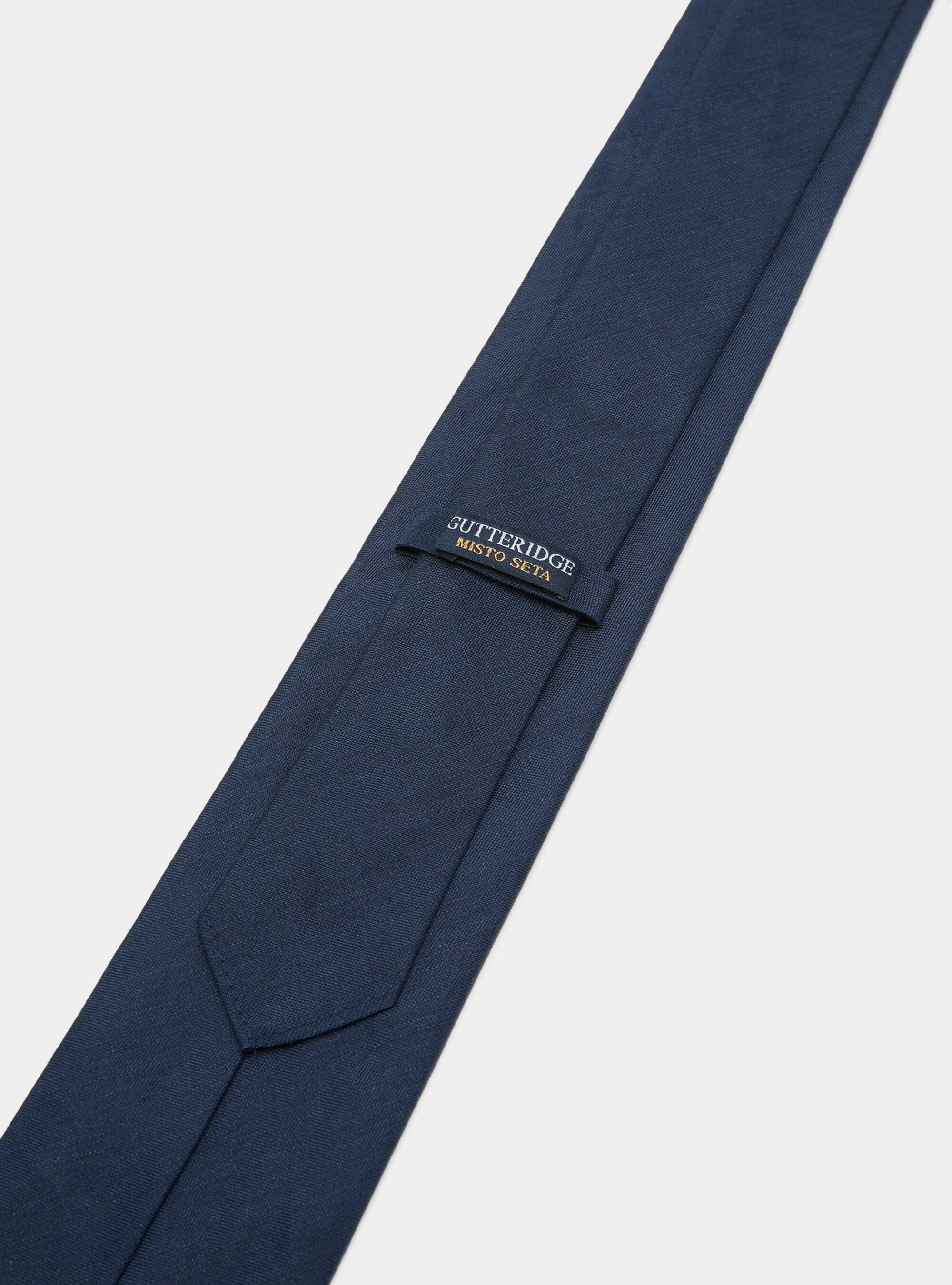 2 Cravatte Uomo Blu Con Chiusura Lampo Regolabile - Raso Liscio Per Occasioni Formali - 4
