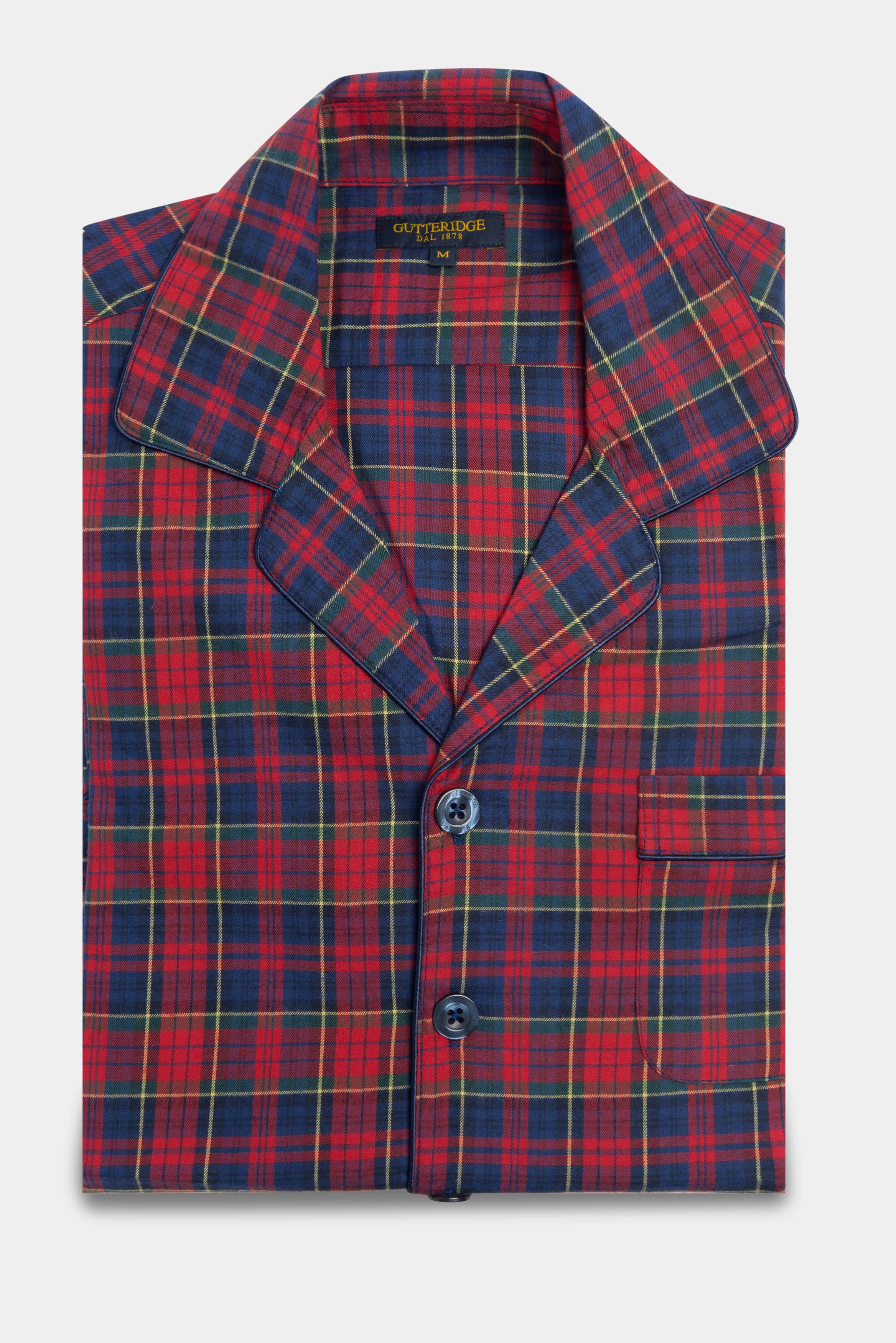 Red tartan flannel best sale pyjamas